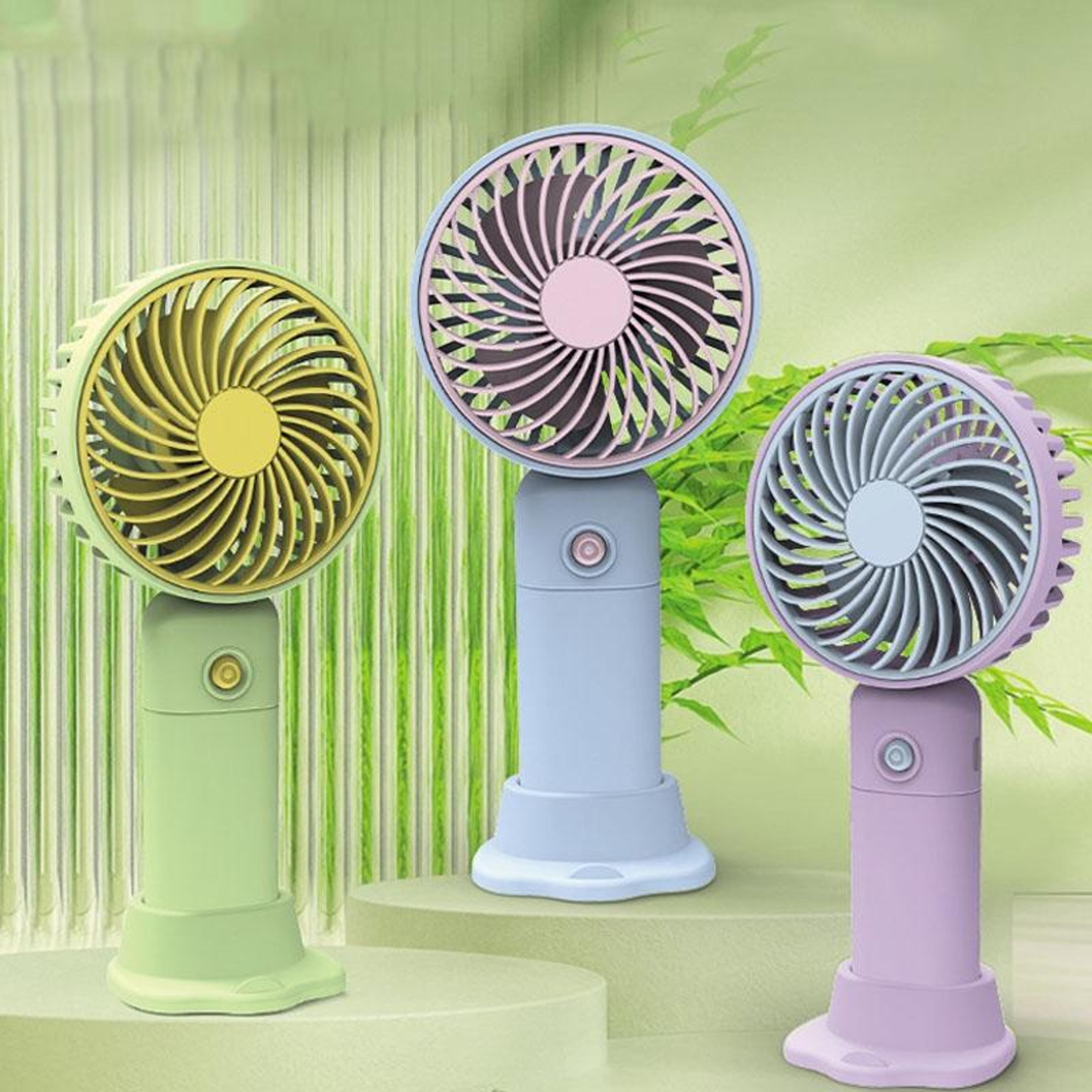portable handheld fan usb rechargeable fan with phone holder quiet mini desktop cooling fan