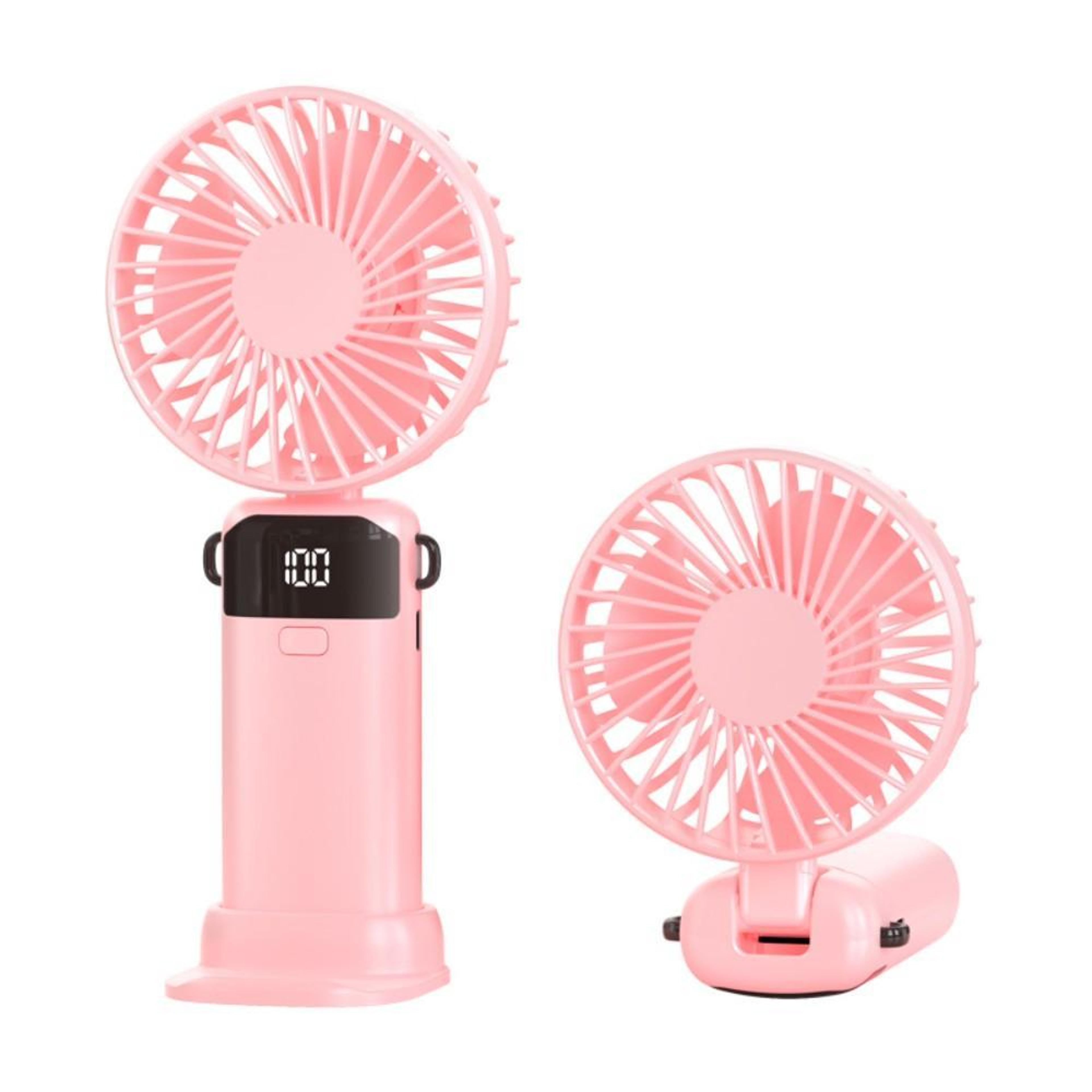 s1 ice feel portable handheld fan with led display foldable rechargeable personal cooling fan