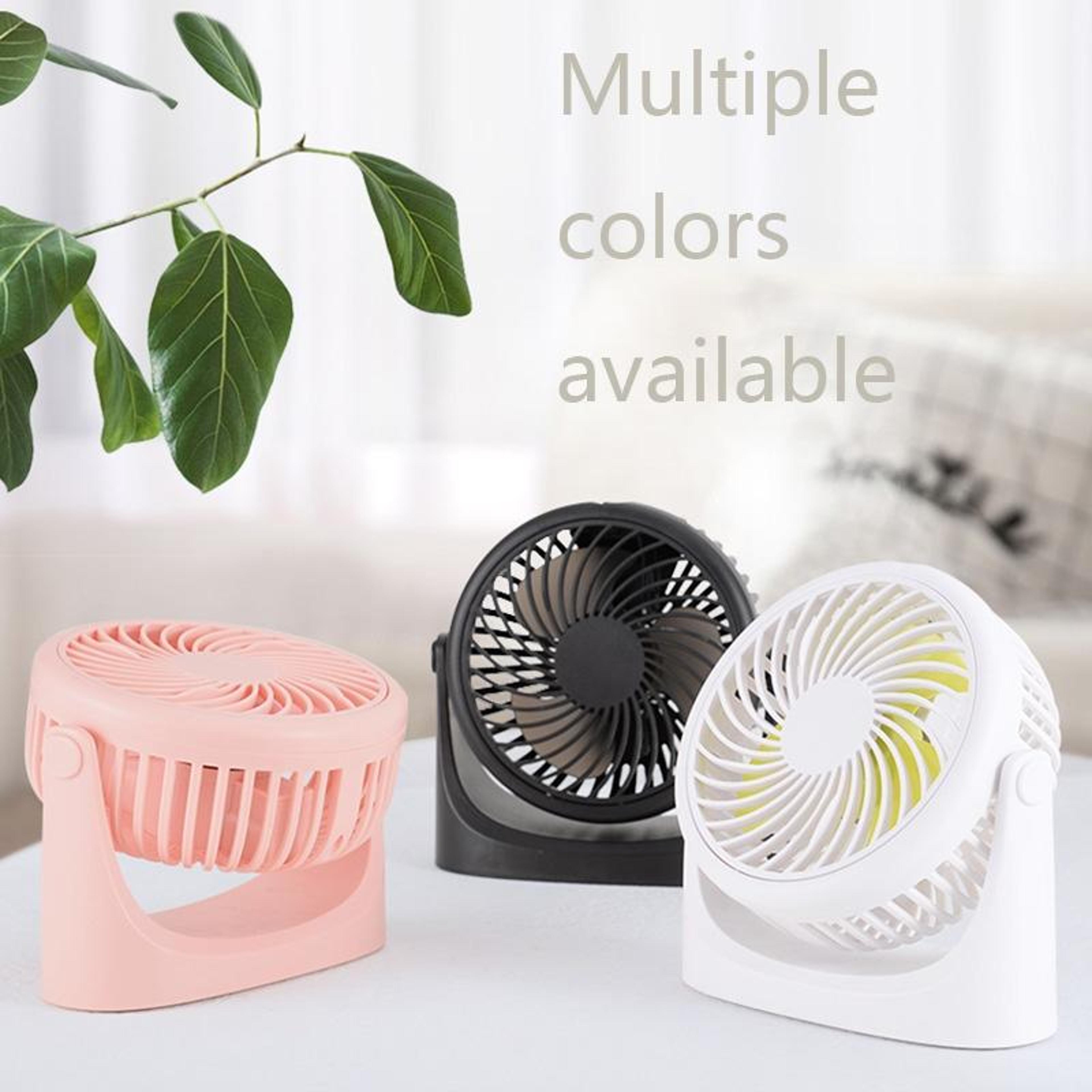 usb desk fan mini silent rechargeable personal cooling fan with 360 degree rotating head