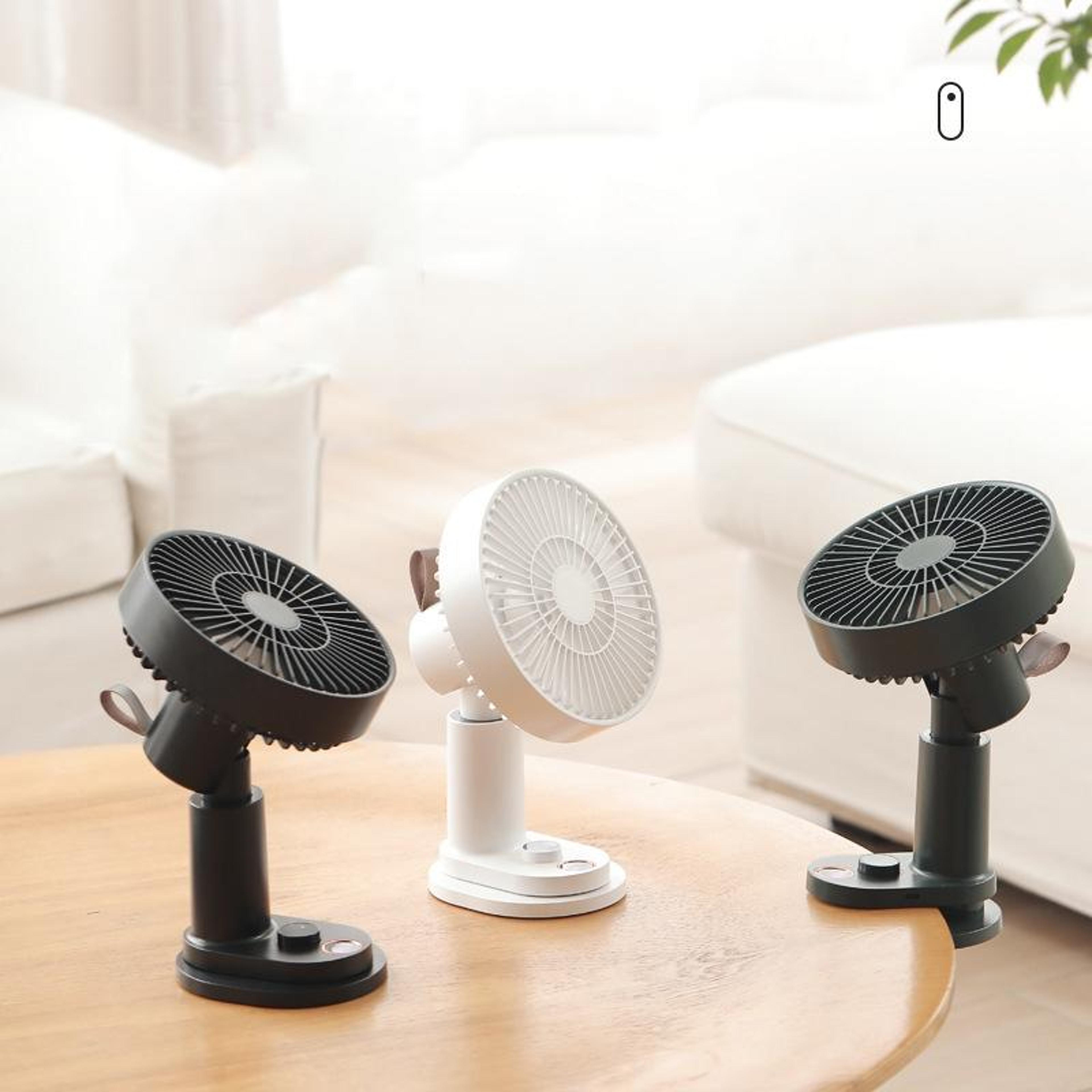smart usb rechargeable clip on fan with remote control oscillating stroller fan for desk office and travel