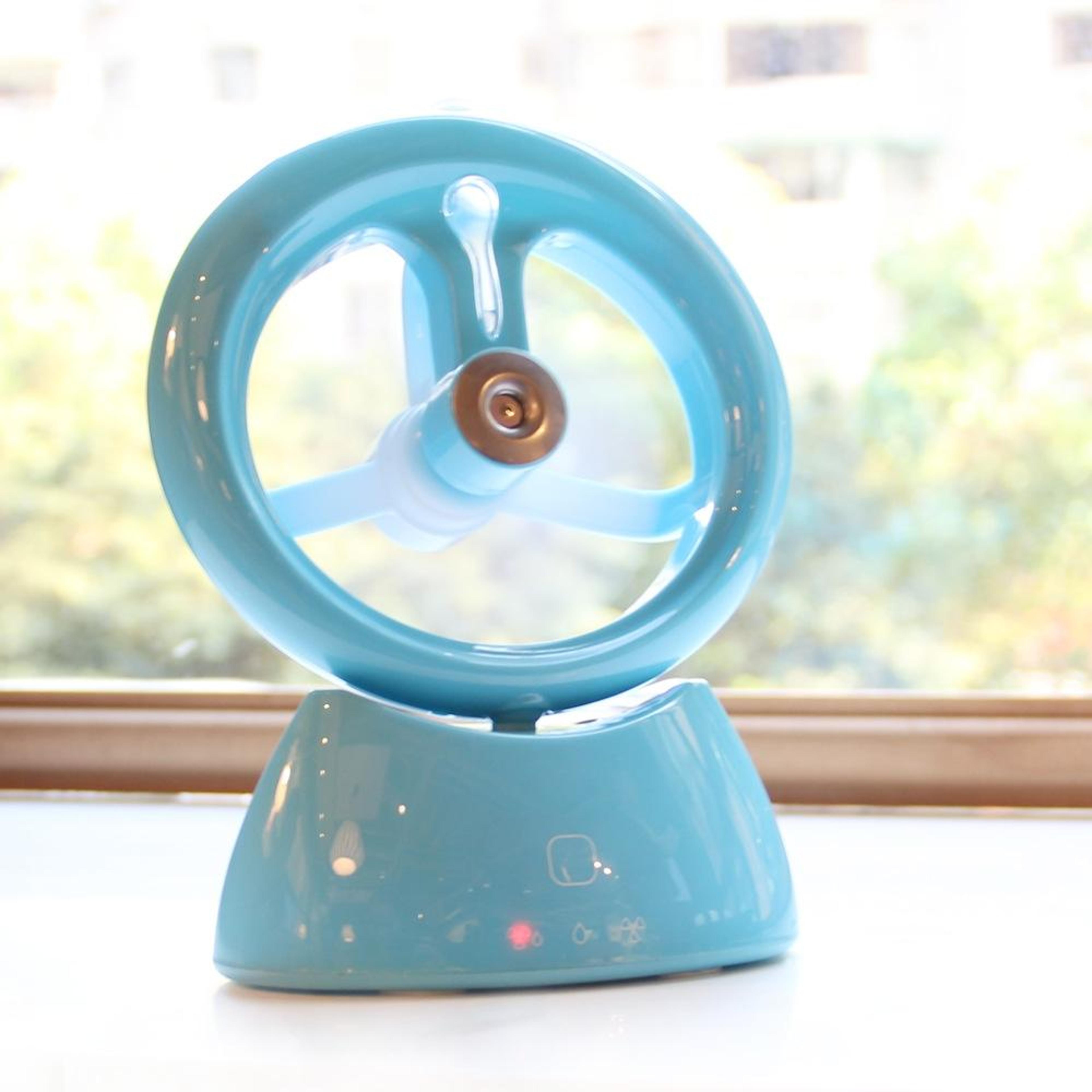 usb rechargeable spray fan portable mist desktop fan with 3 speed quiet cooling