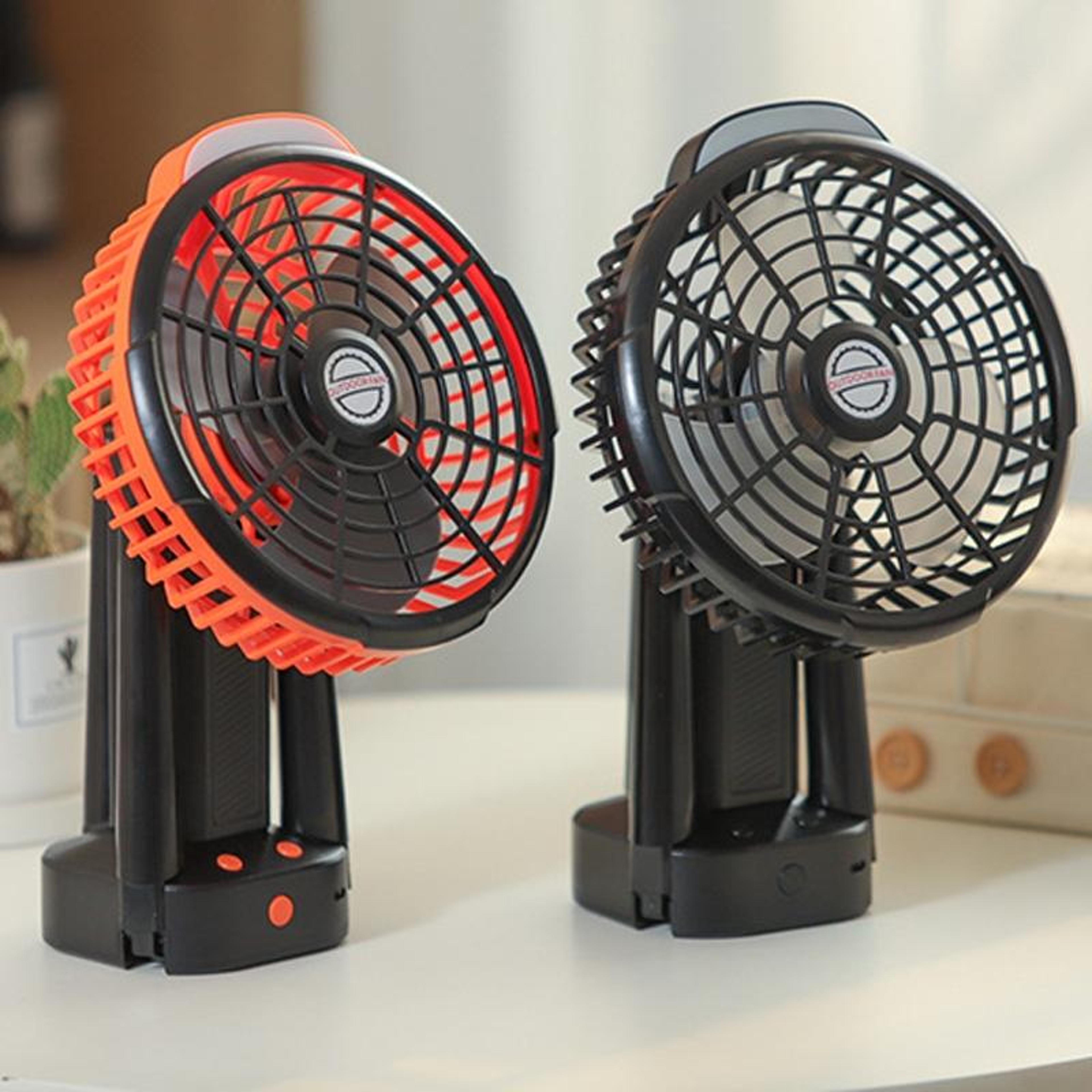 portable camping fan with led light 7800mah rechargeable tent fan usb tripod oscillating fan