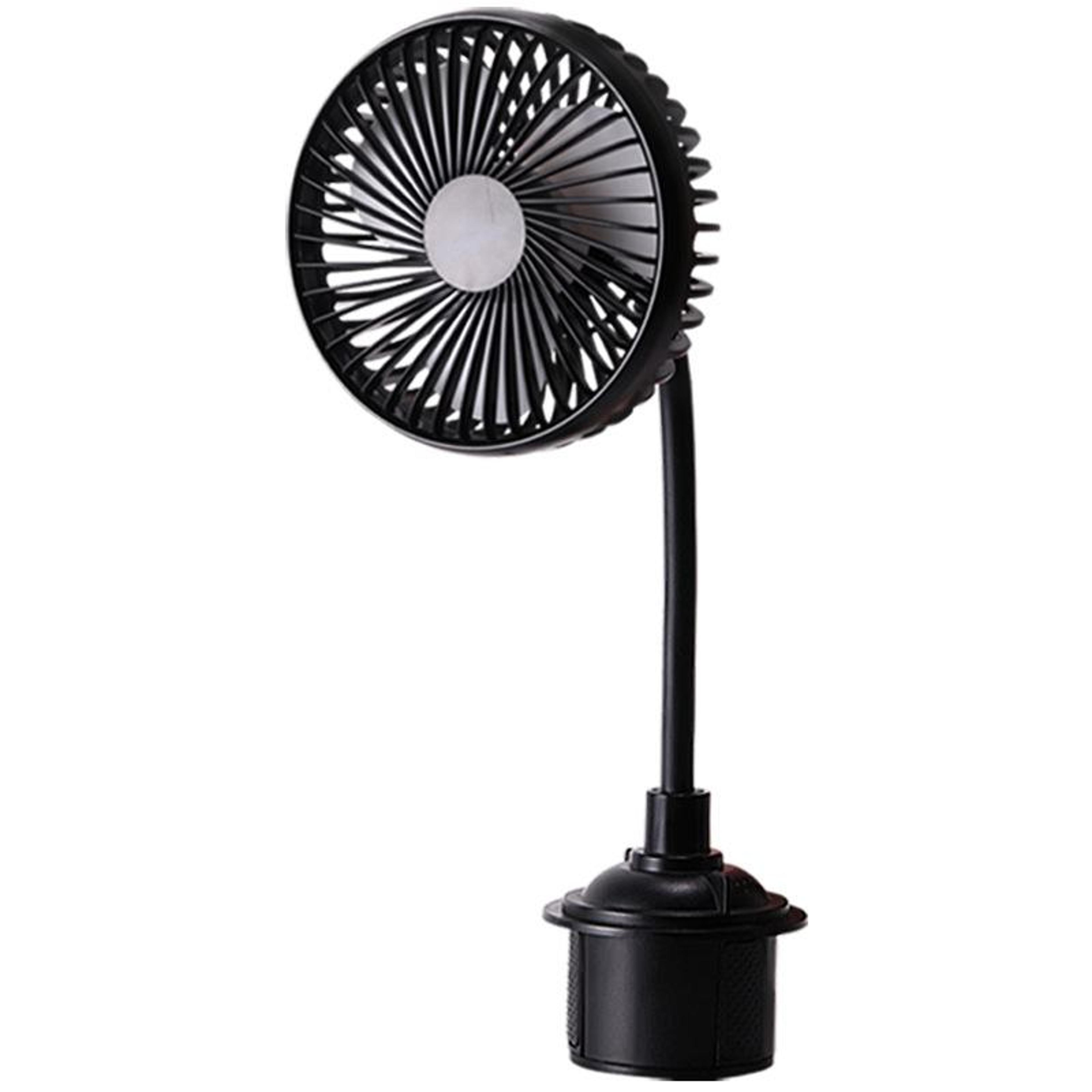 high wind usb car cup holder cooling fan with 360 degree adjustable airflow