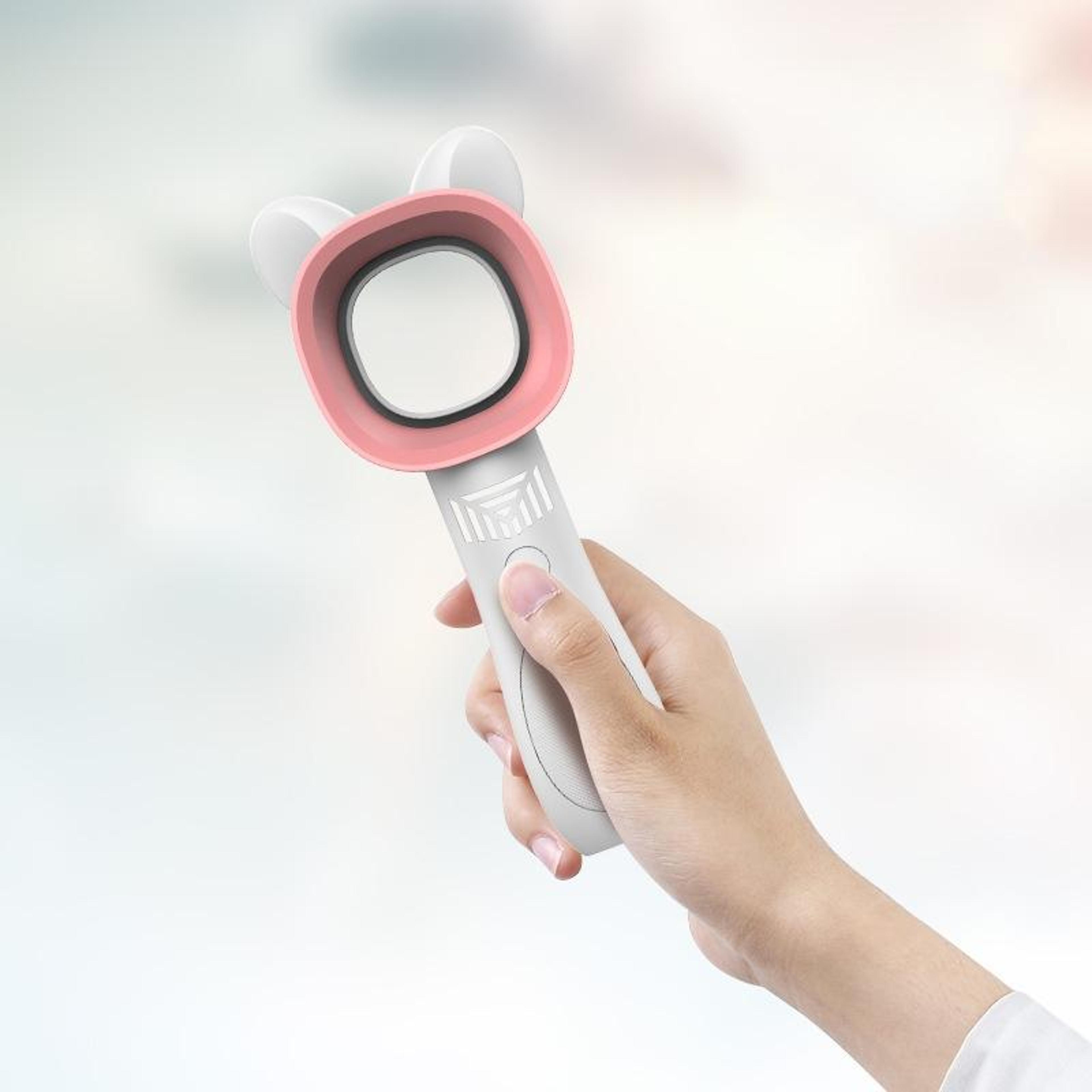 cute leafless handheld fan usb rechargeable portable mini fan for desktop travel and kids