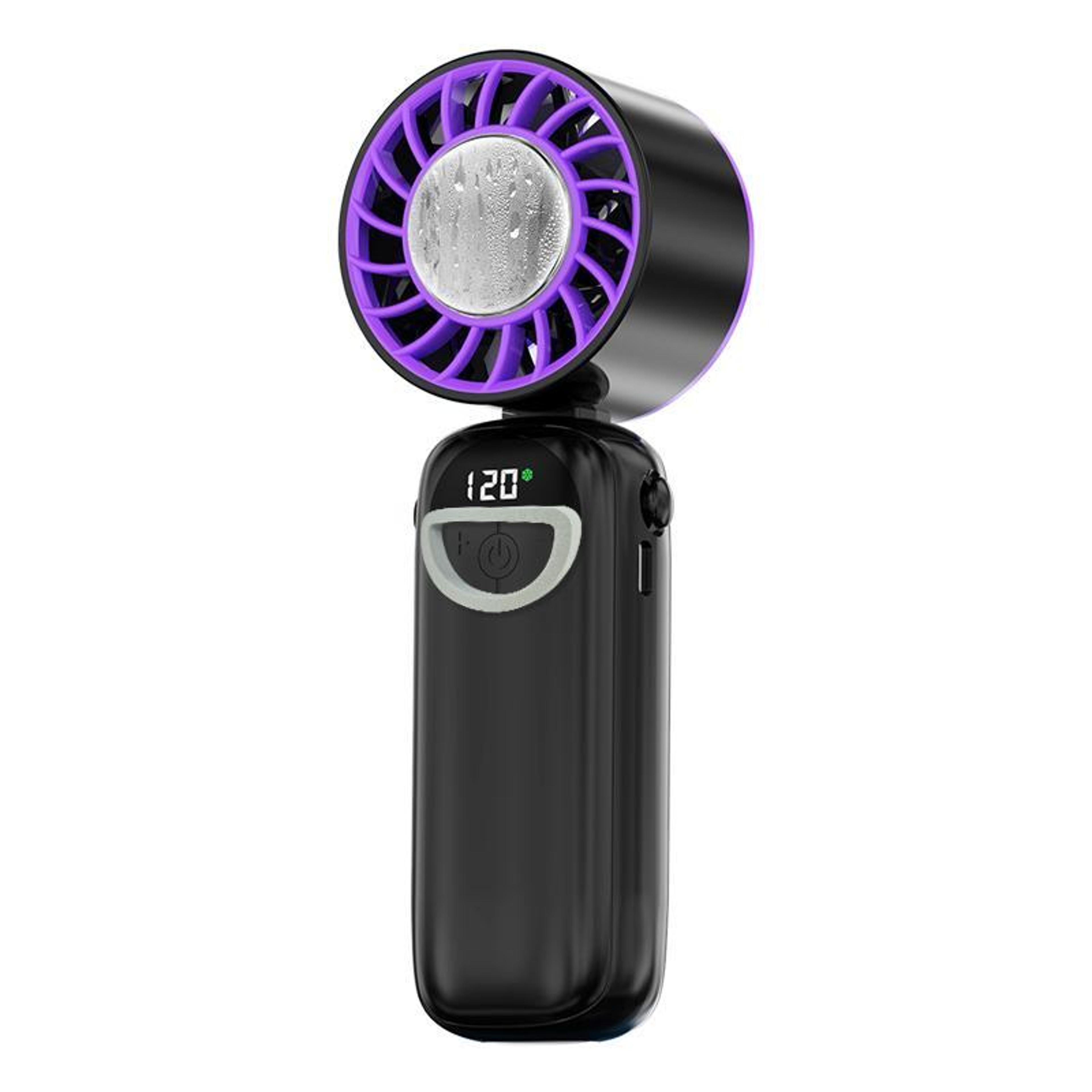 apply ice portable neck fan with handheld foldable fan design and led display