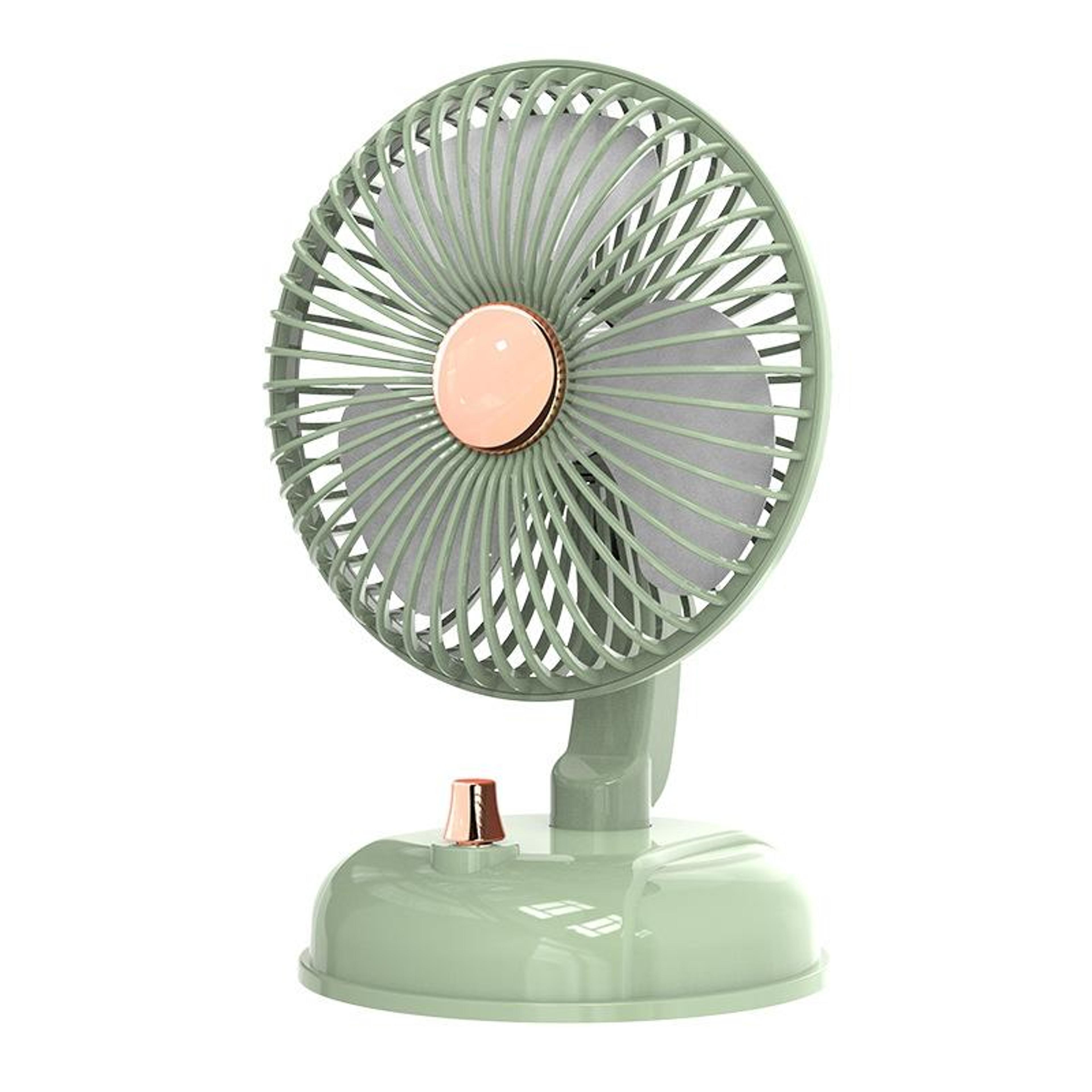 f10 portable desk fan usb rechargeable quiet desktop fan with oscillating retro design