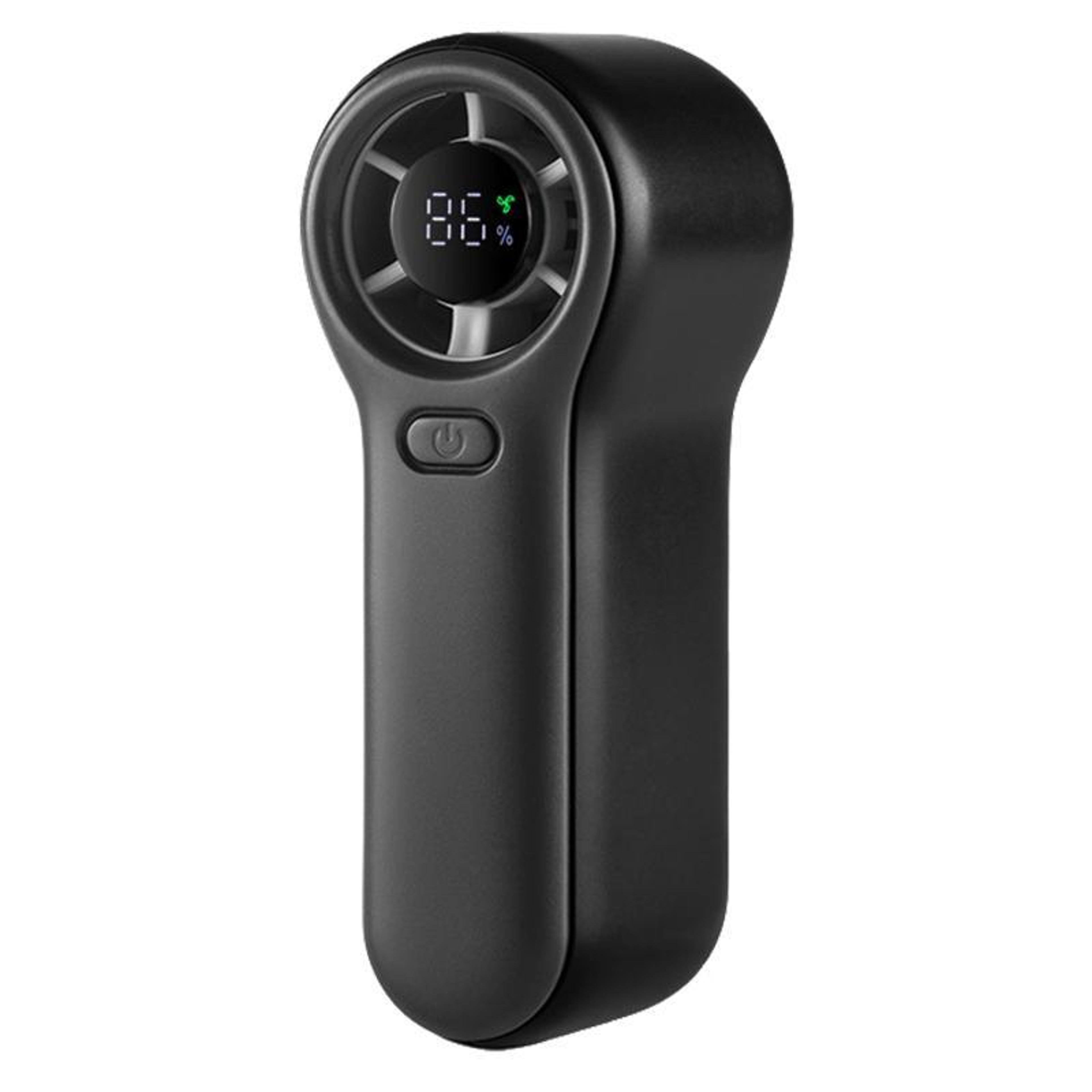 h02 mini handheld fan with digital display portable rechargeable high speed usb type c fan