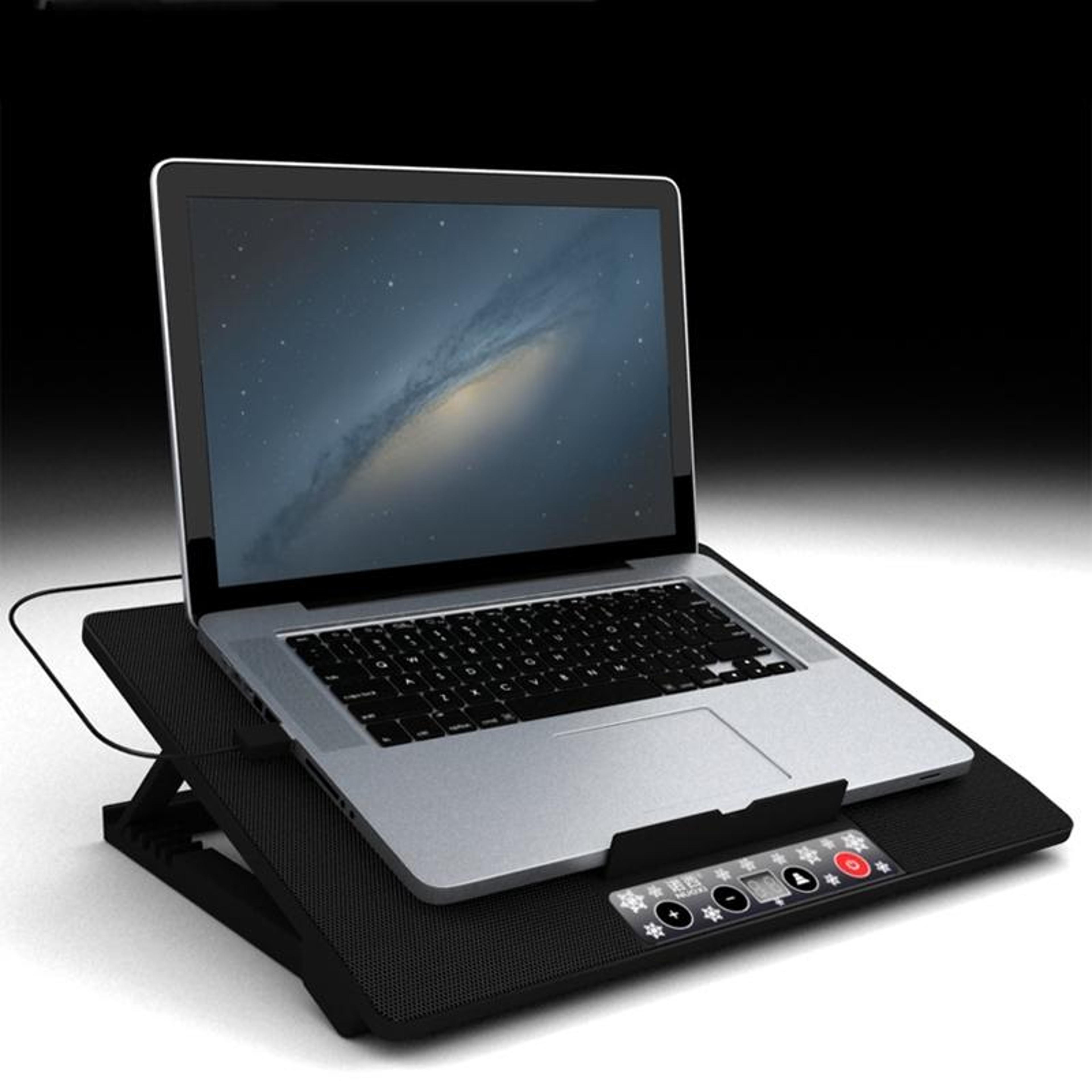 m8 laptop cooling pad with 6 quiet fans multi angle adjustable gaming laptop cooling stand for 17 inch laptops