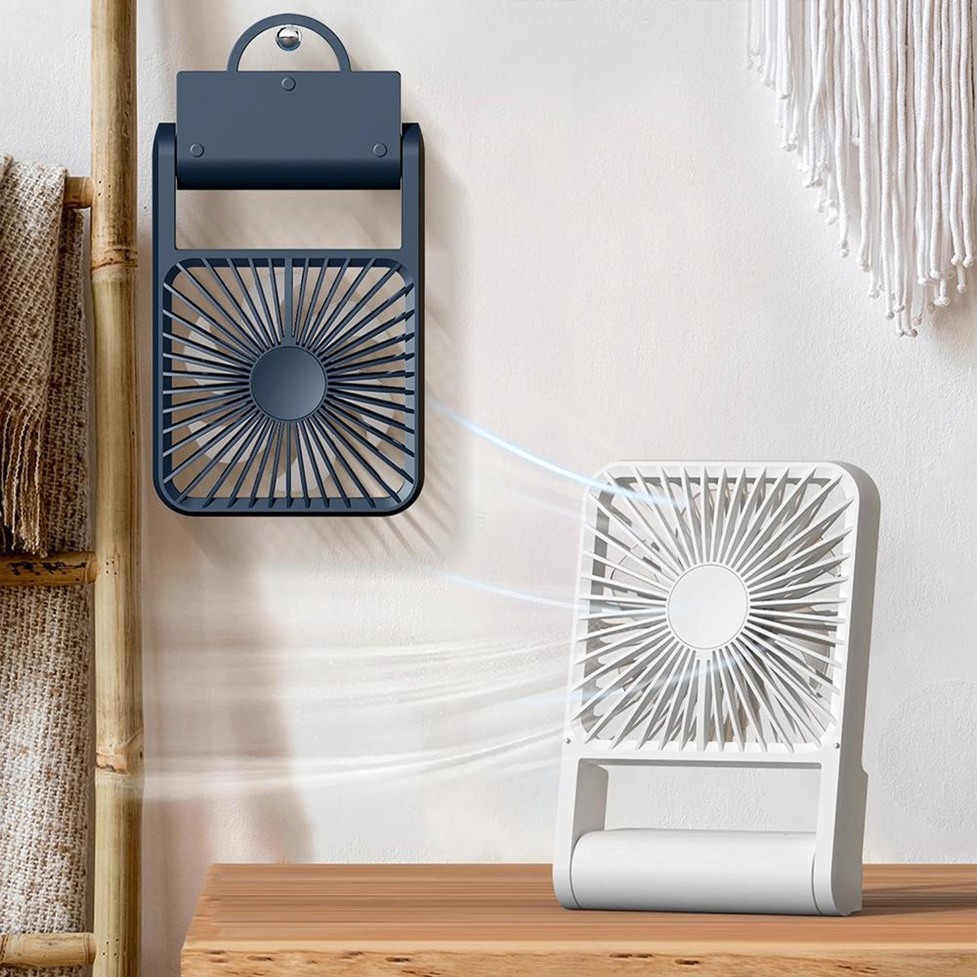 usb rechargeable wall mounted fan foldable desk fan portable quiet personal cooling fan
