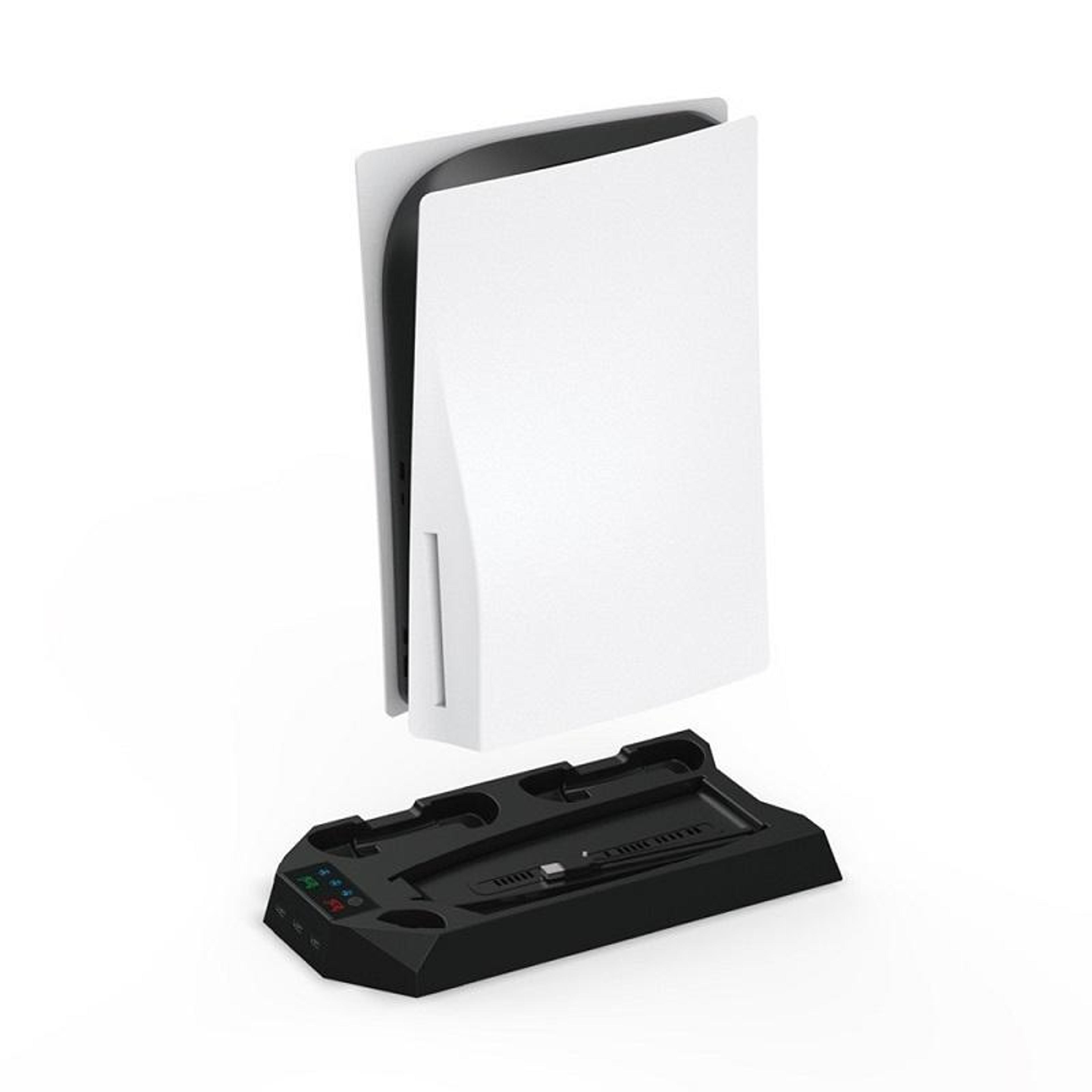 ps5 cooling stand with dual controller charging dock and 3 speed cooling fan for ps5 digital and disc edition