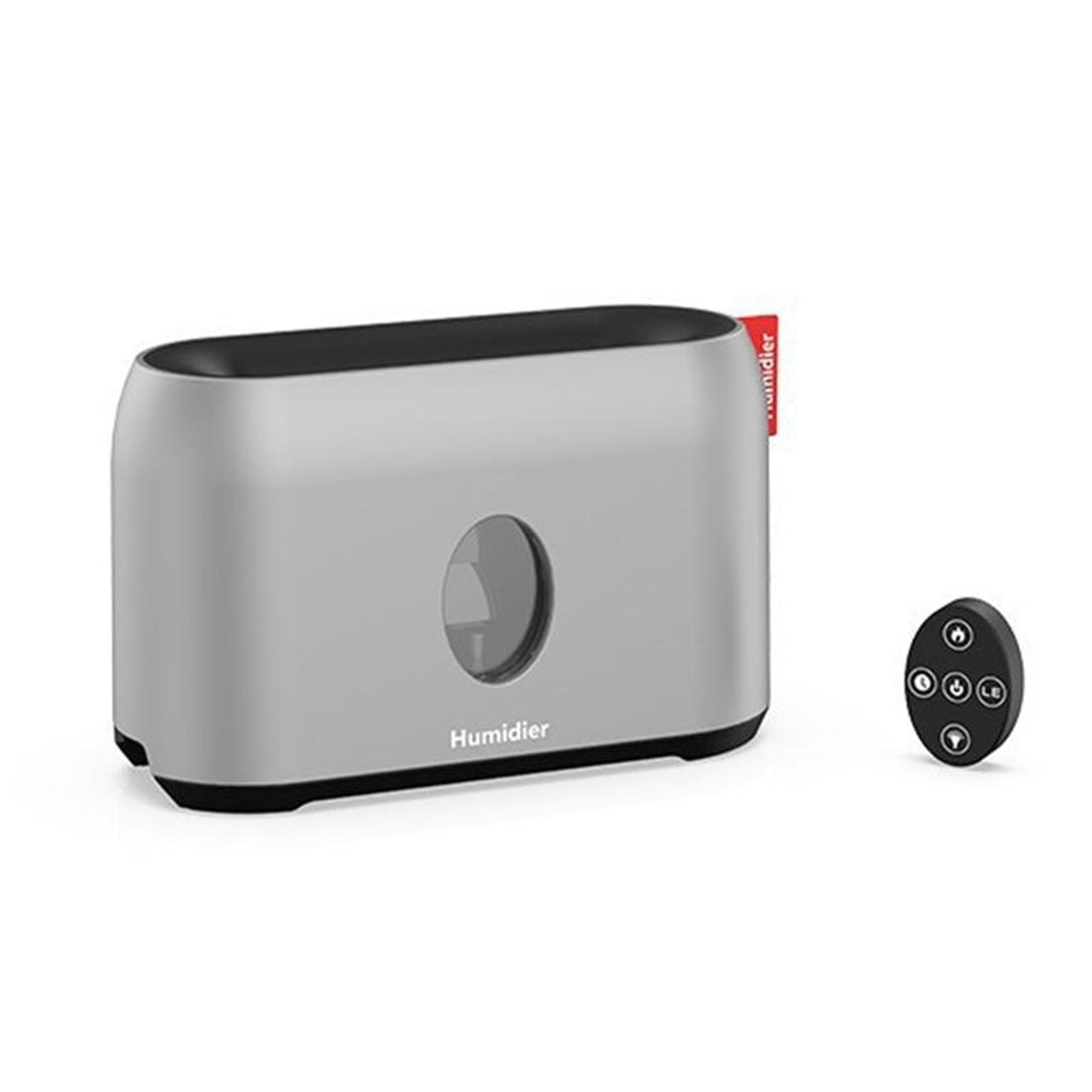 usb flame humidifier aroma diffuser with led fireplace effect and timer for home office bedroom
