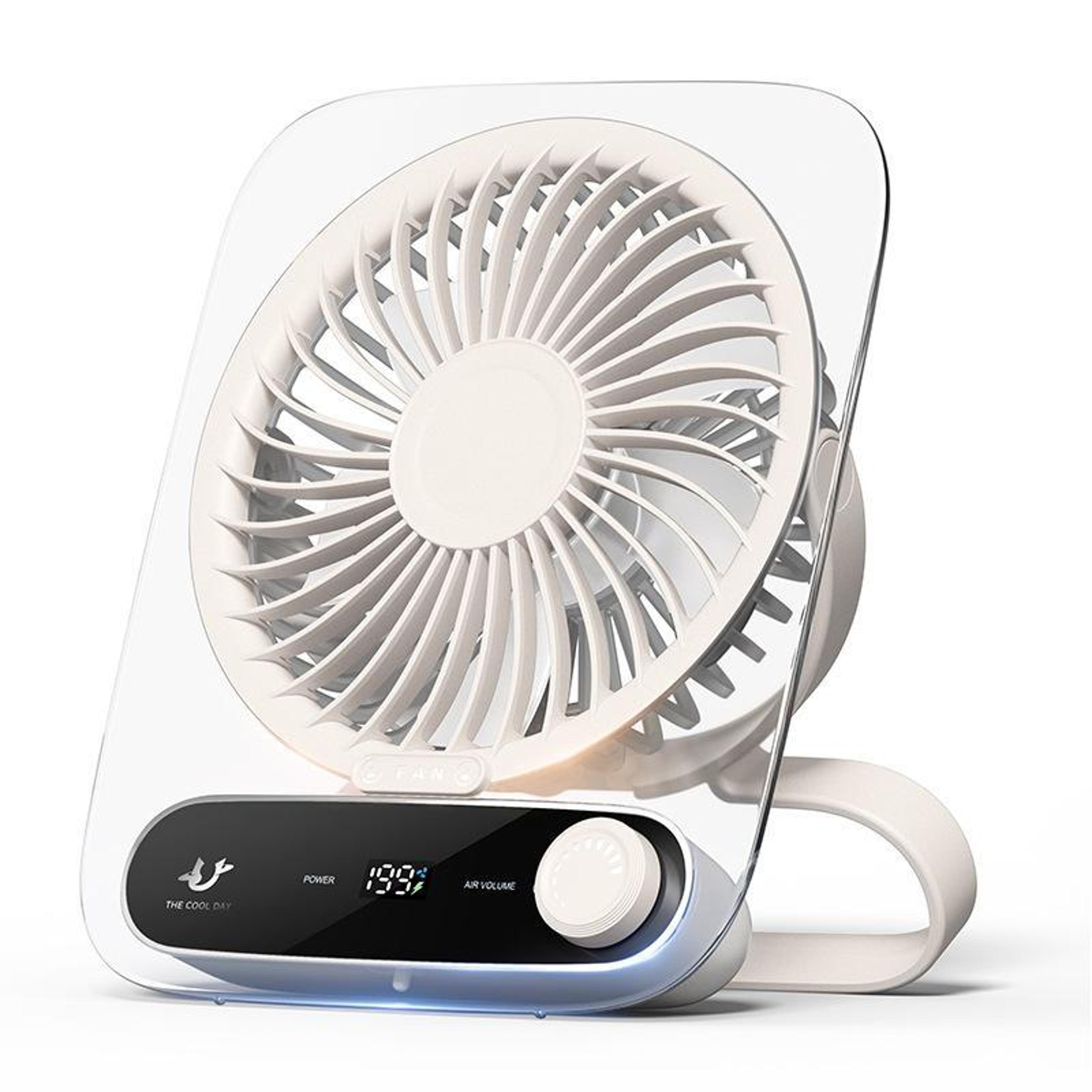199 speed portable desk fan rechargeable wall mounted fan with led light and aromatherapy
