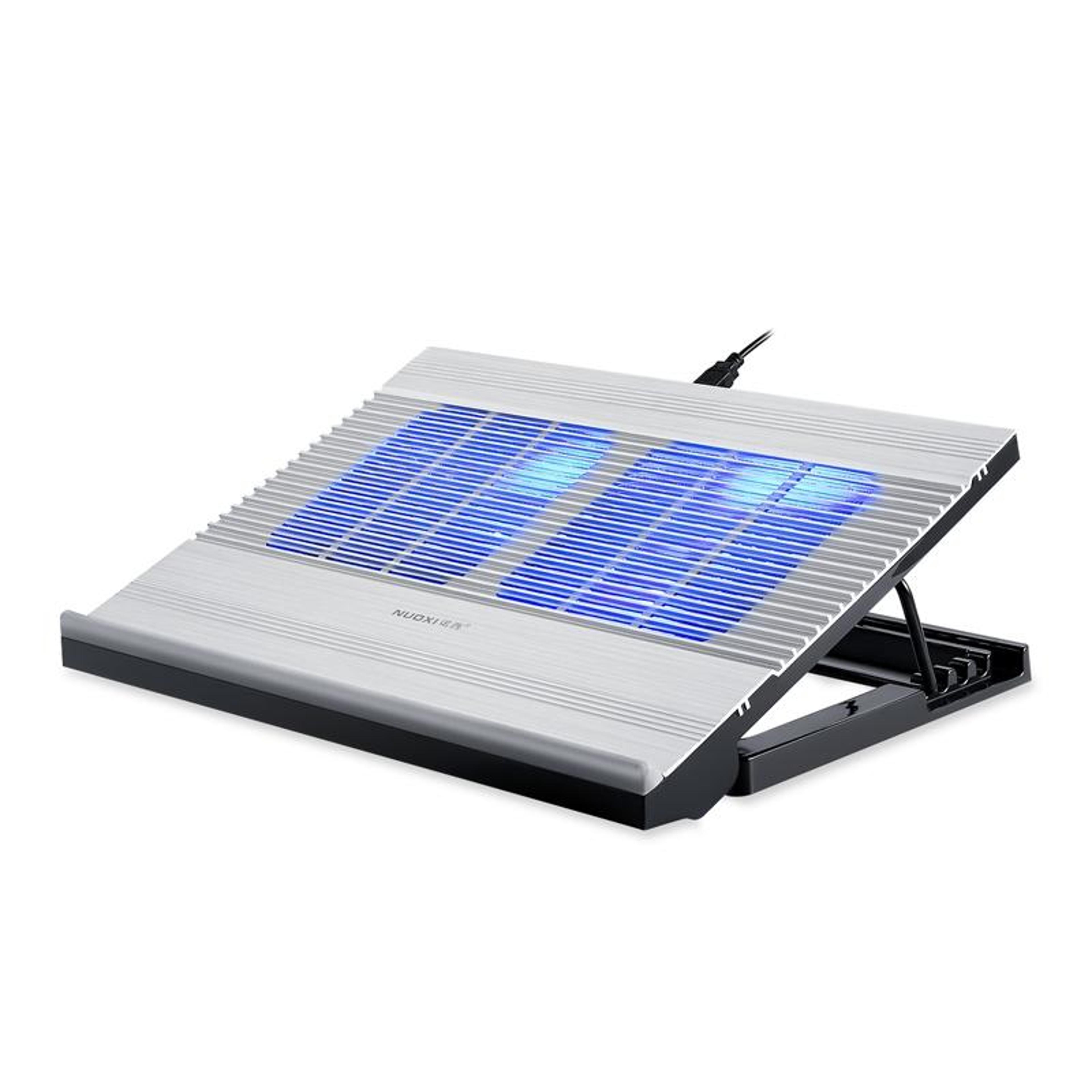 t10 laptop cooling pad adjustable aluminum laptop stand with dual turbo fans