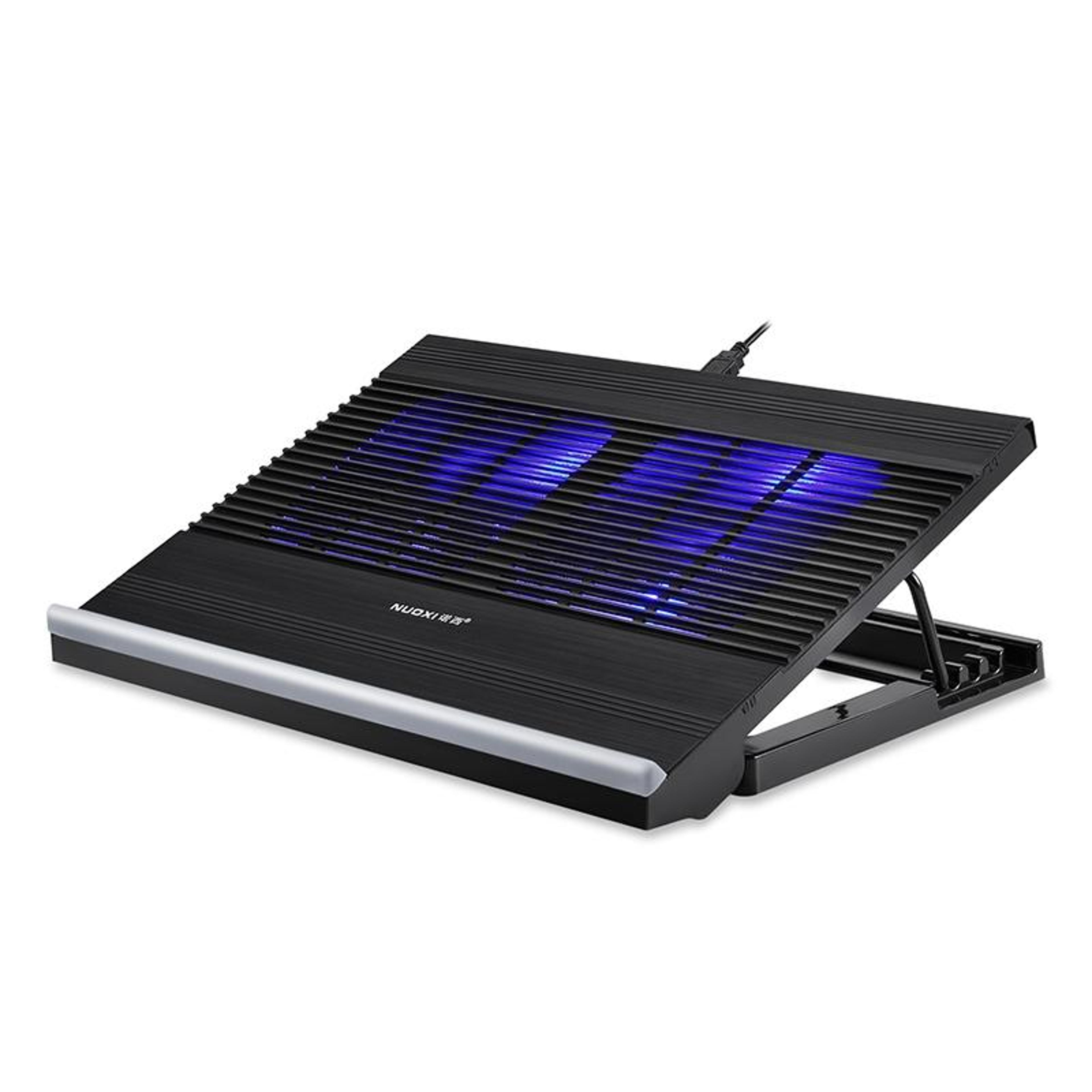 t10 laptop cooling pad aluminum alloy adjustable laptop stand with dual turbo fans