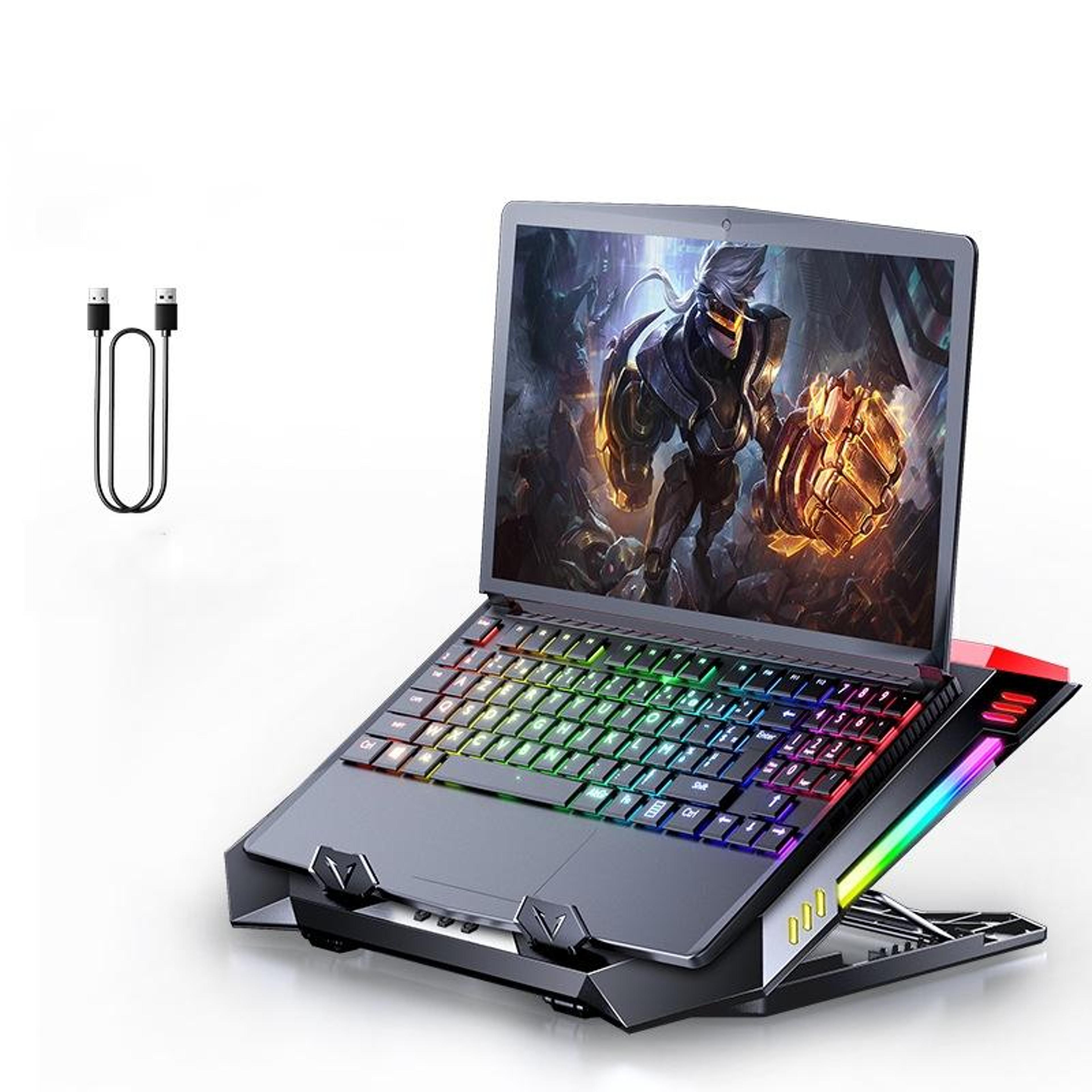 mc x500 laptop cooling pad adjustable laptop cooling stand with dual usb dual fan for 14 to 18 inch laptops