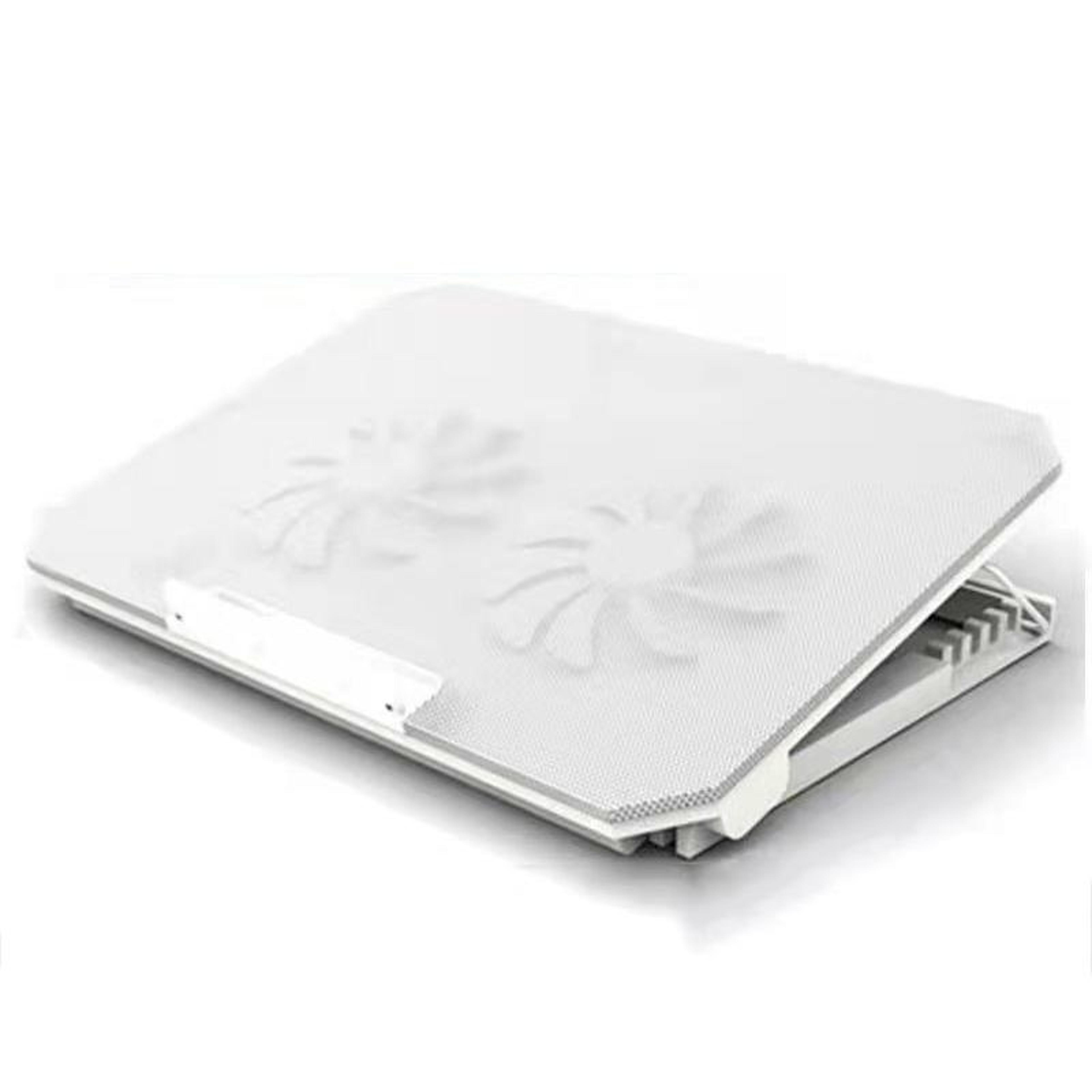 silent laptop cooling pad with adjustable metal stand dual fan laptop cooler for 12 to 15.6 inch laptops