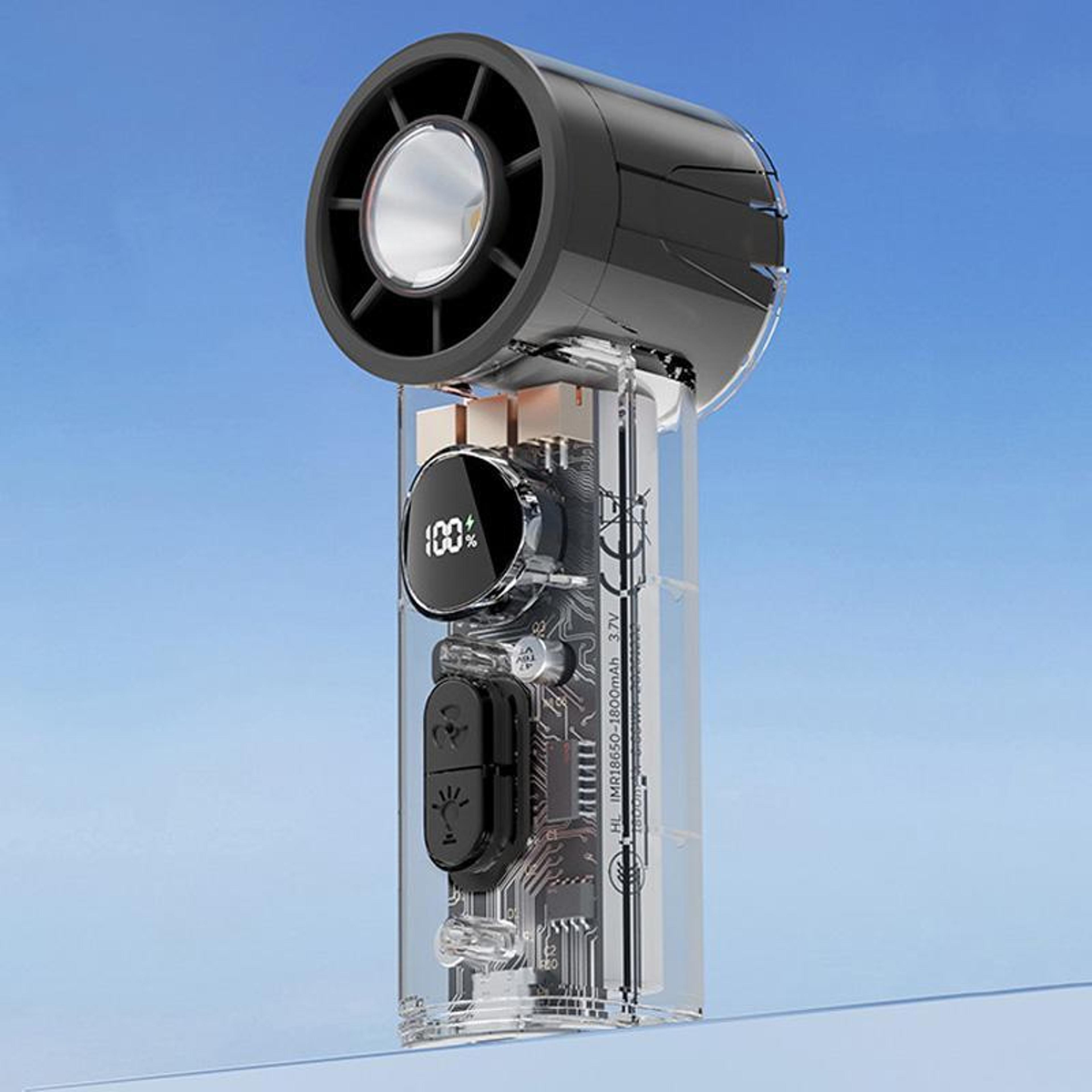 s8 high speed handheld fan with ice cooling digital display portable rechargeable fan