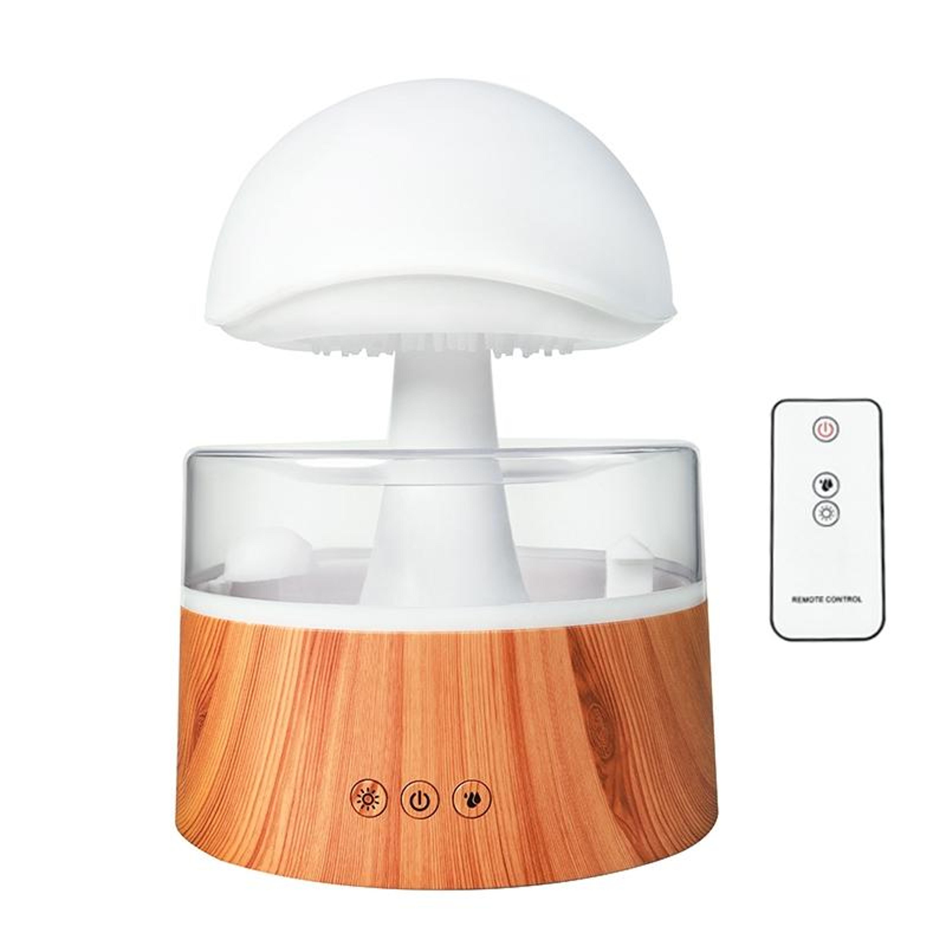 500ml rain cloud humidifier aromatherapy diffuser with colorful night light remote control usb rechargeable