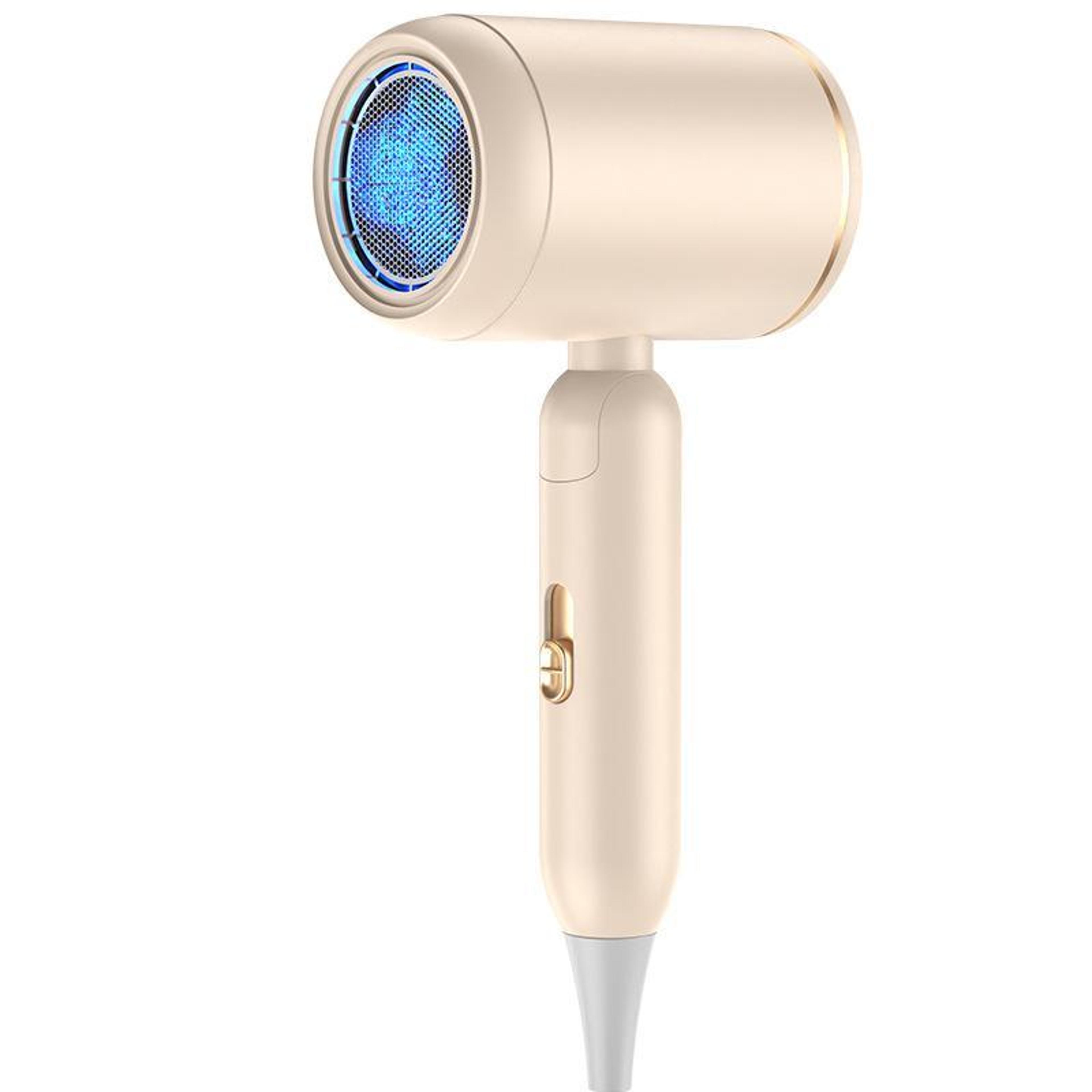 high speed hair dryer with blue light care foldable travel hair dryer portable blow dryer