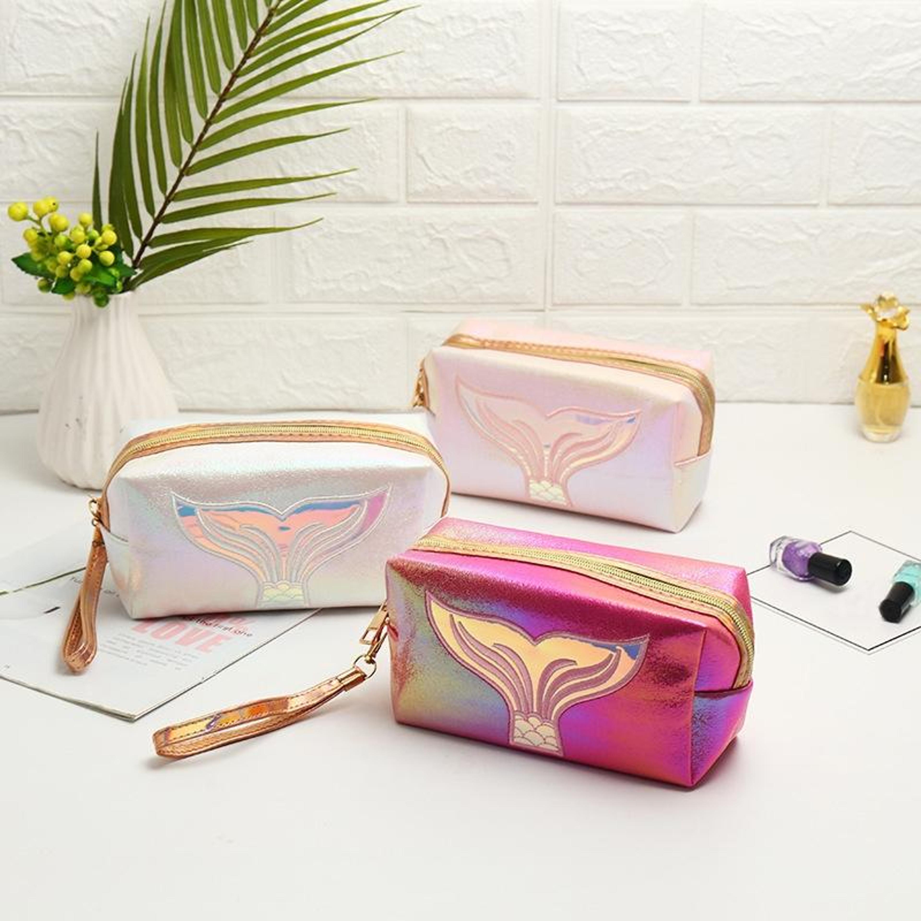 large capacity makeup bag travel toiletry cosmetic organizer with waterproof pu leather