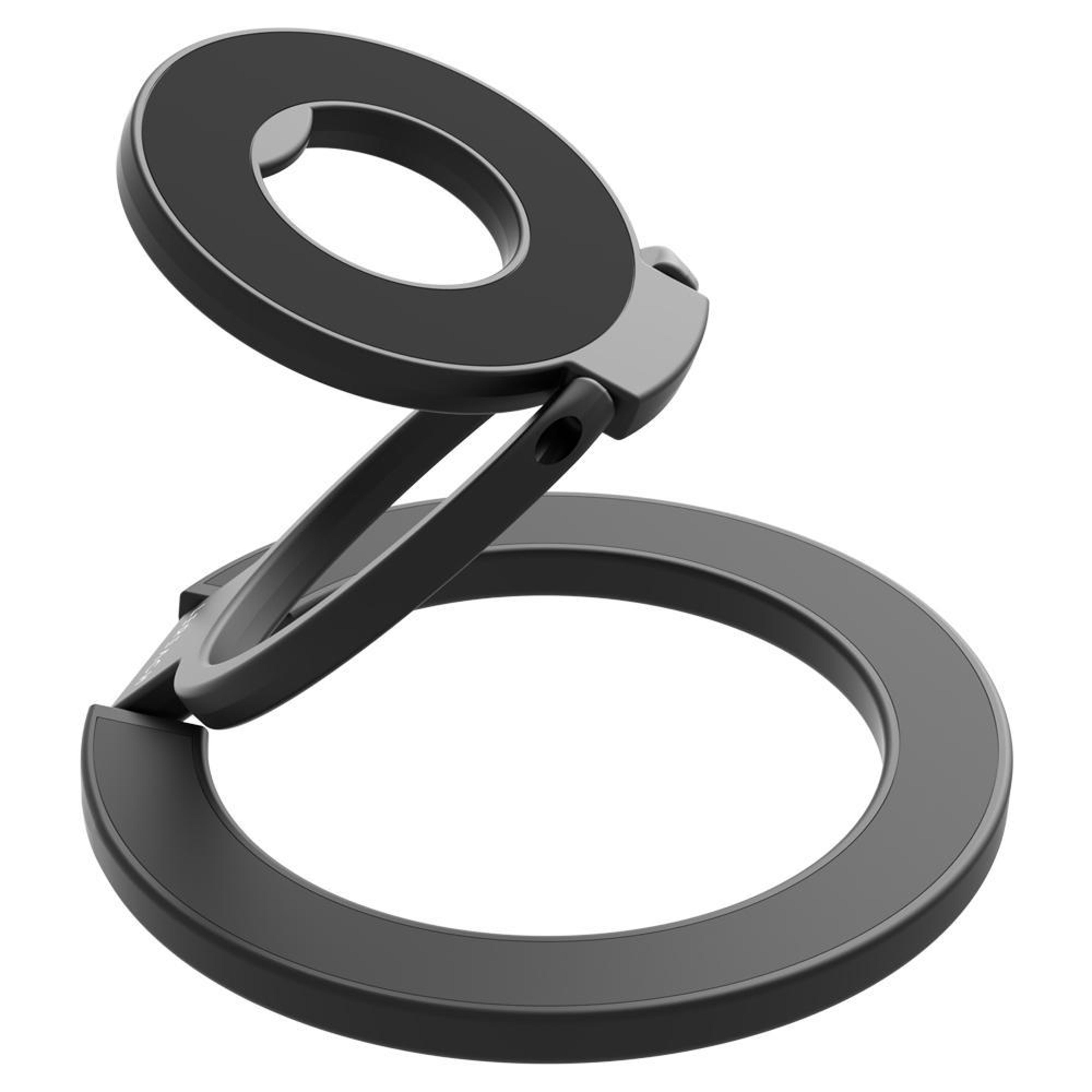 triple ring magnetic phone holder 360 rotating foldable phone grip stand