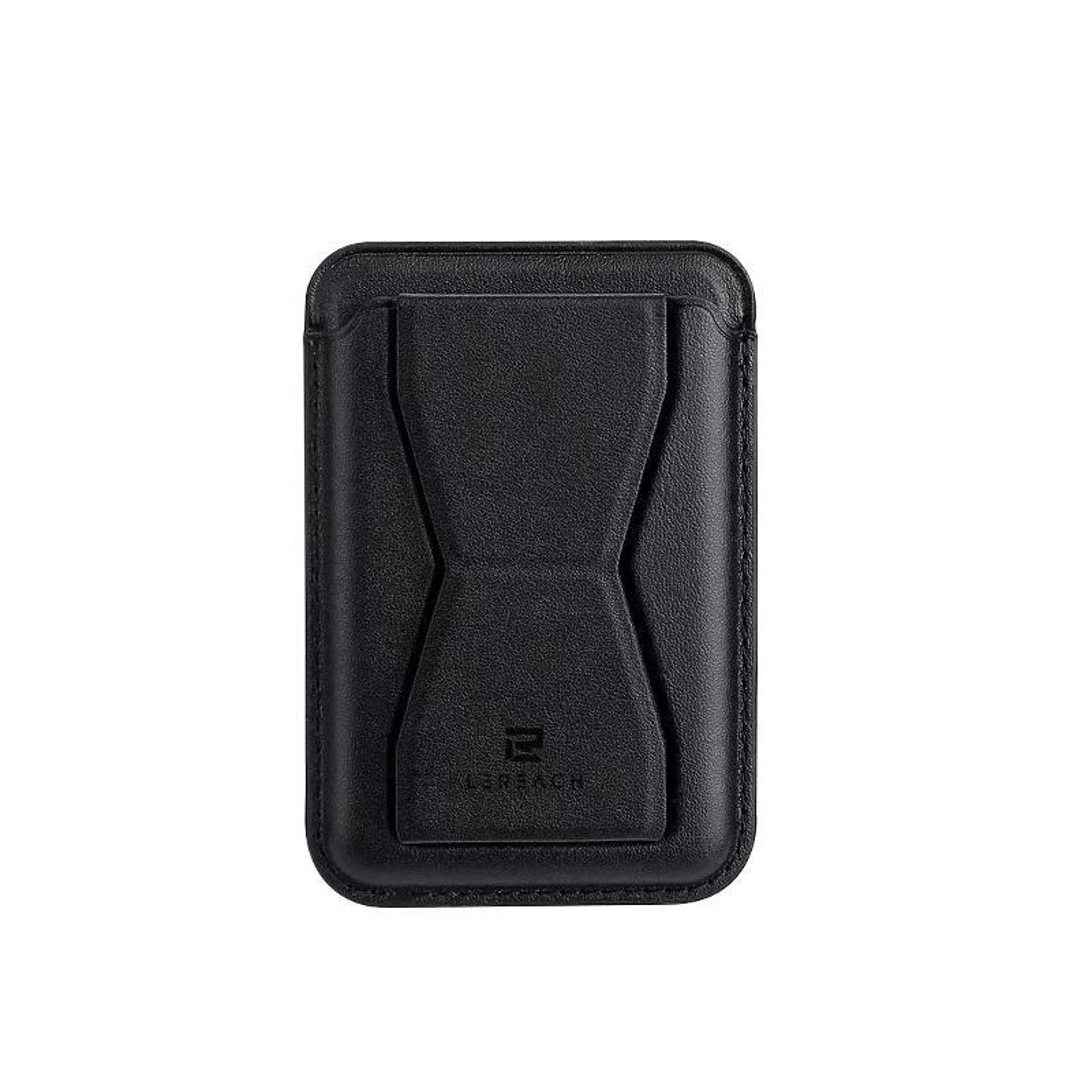 aero edition magsafe wallet leather magnetic phone card holder with stand