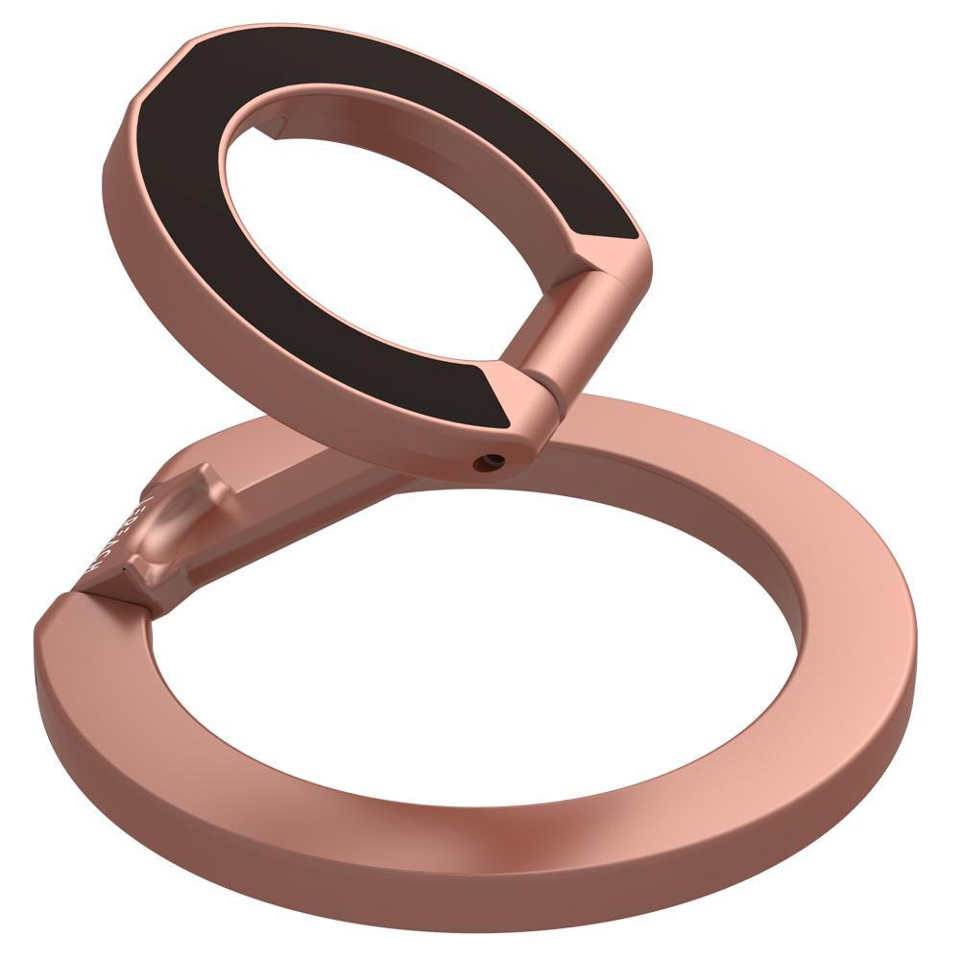 dual ring magnetic phone holder with 360° rotating phone ring stand for secure grip and hands free viewing