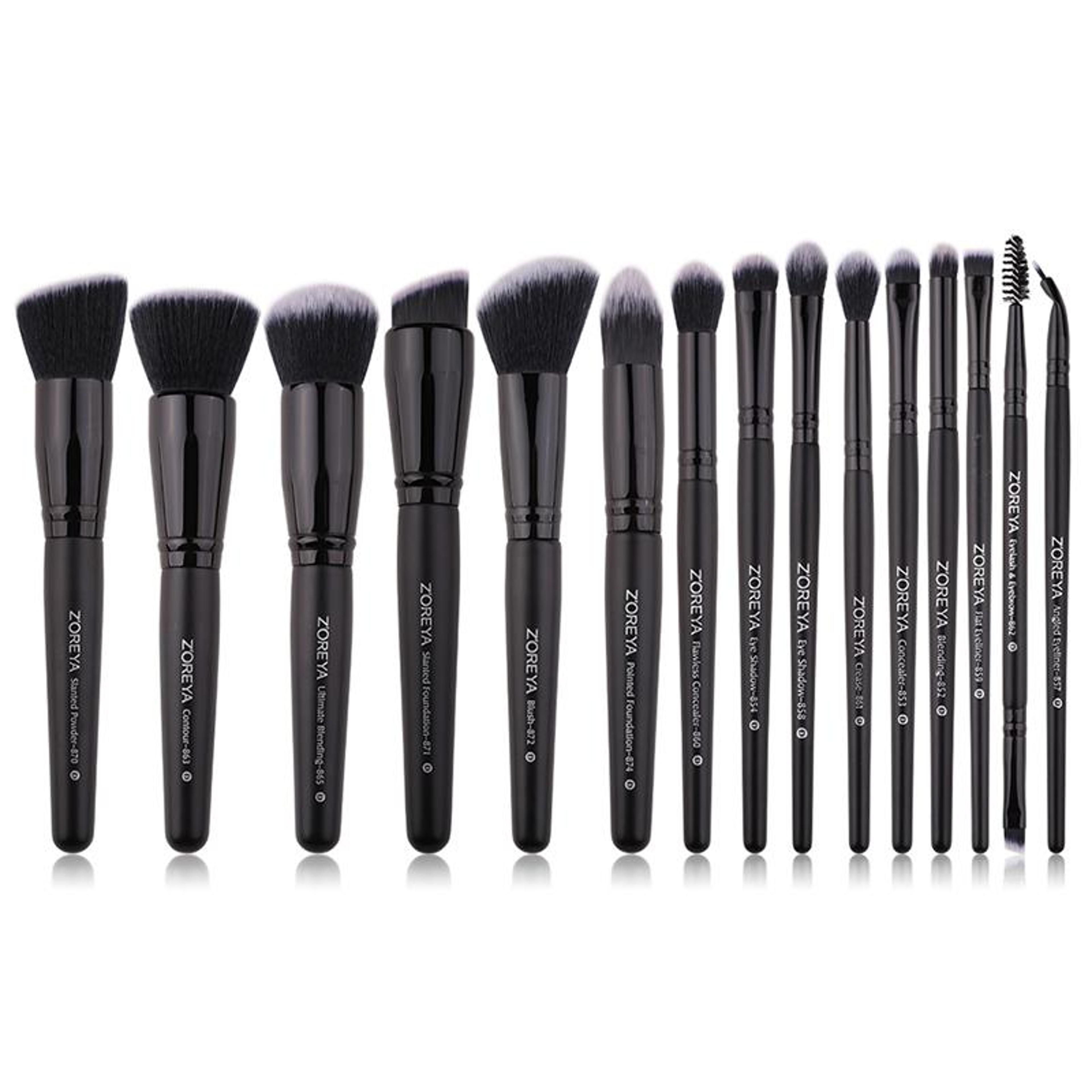 zoreya makeup brush set soft synthetic makeup brushes for foundation blending and eye makeup