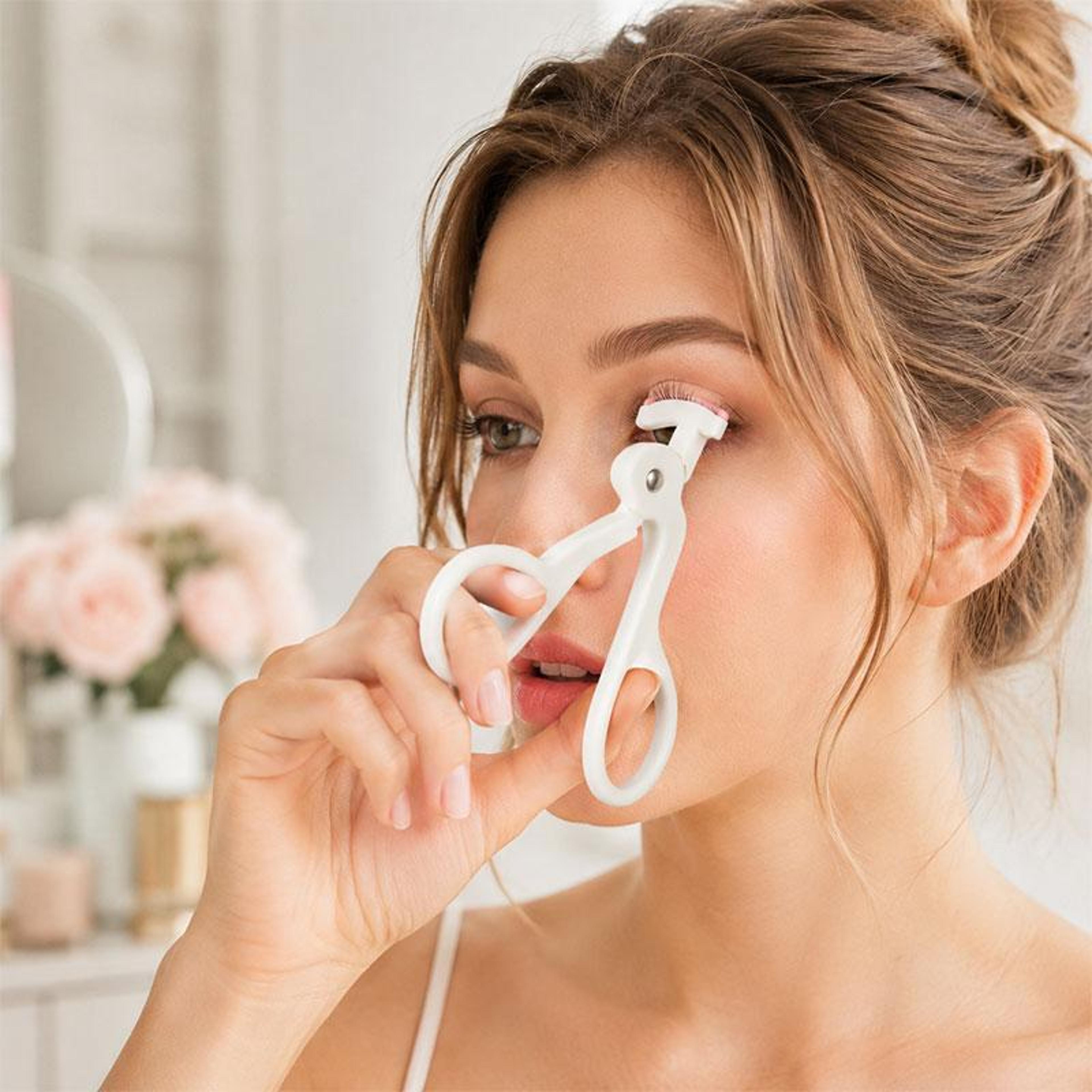 portable eyelash curler set wide angle precision eyelash curler duo for natural lash lift