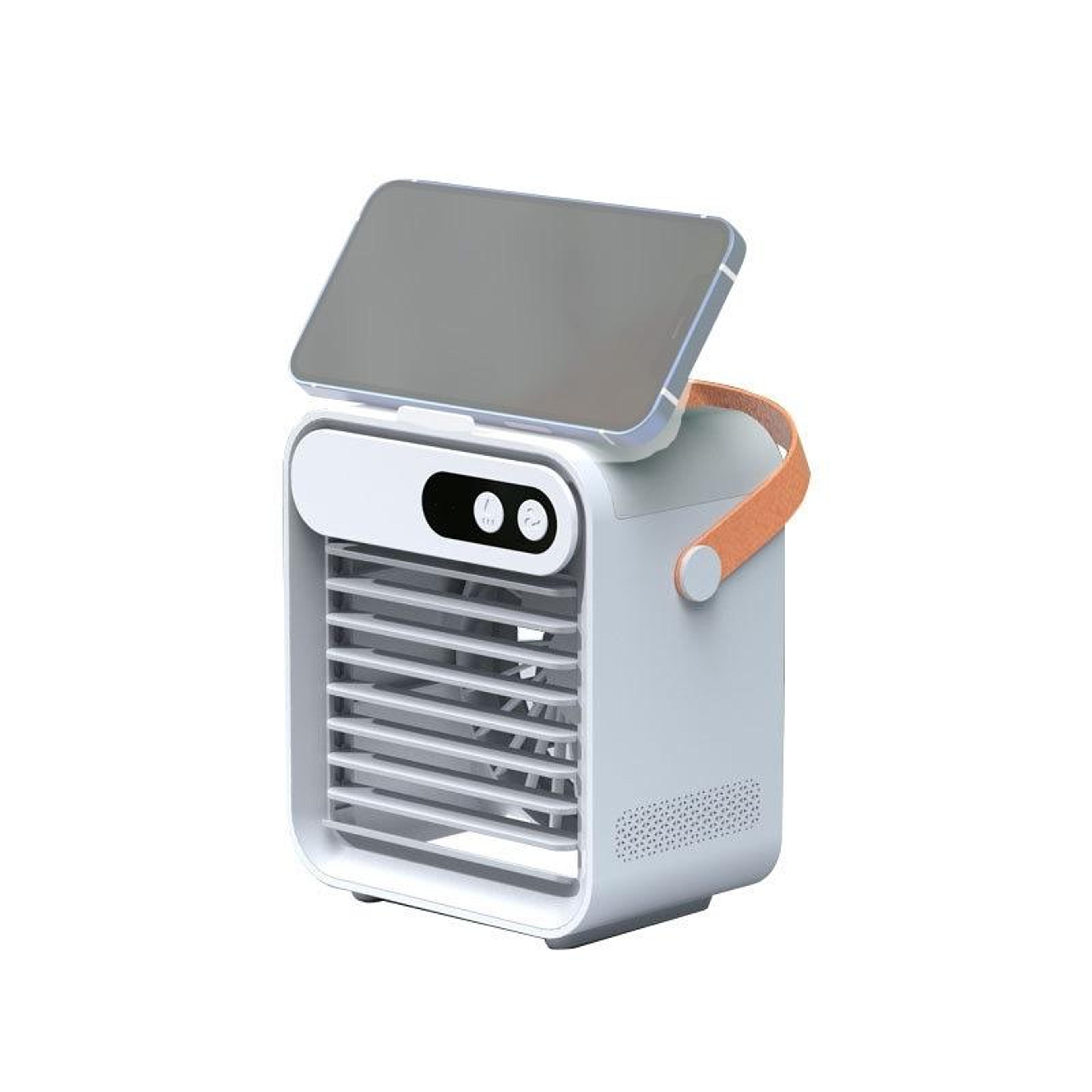 usb air cooler portable air conditioner mini air cooler with humidifier and 3 speed desktop cooling fan