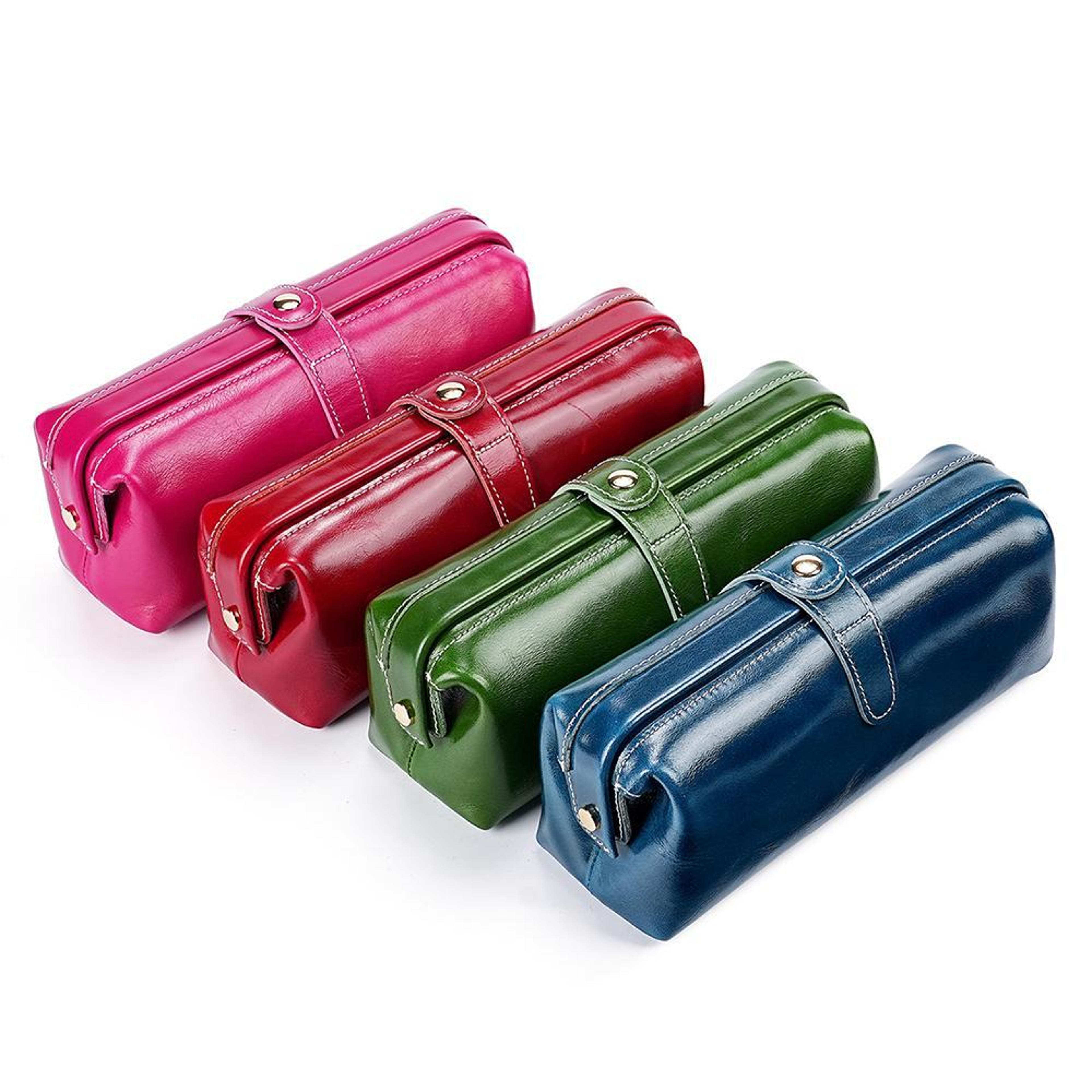 vintage leather toiletry bag large capacity travel toiletry bag cowhide cosmetic organizer