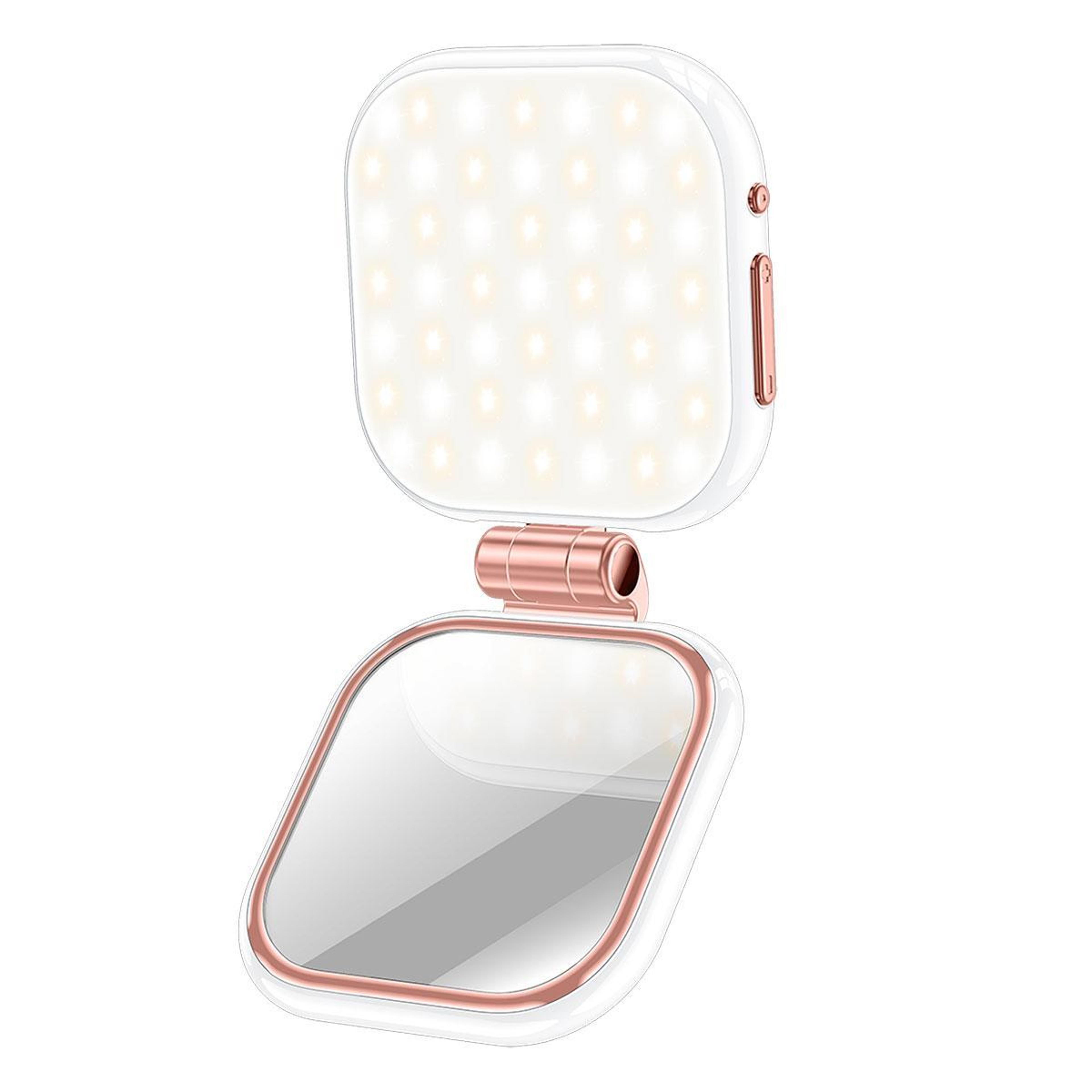 magnetic selfie light with mirror 49 led phone fill light 360 rotating magsafe phone light