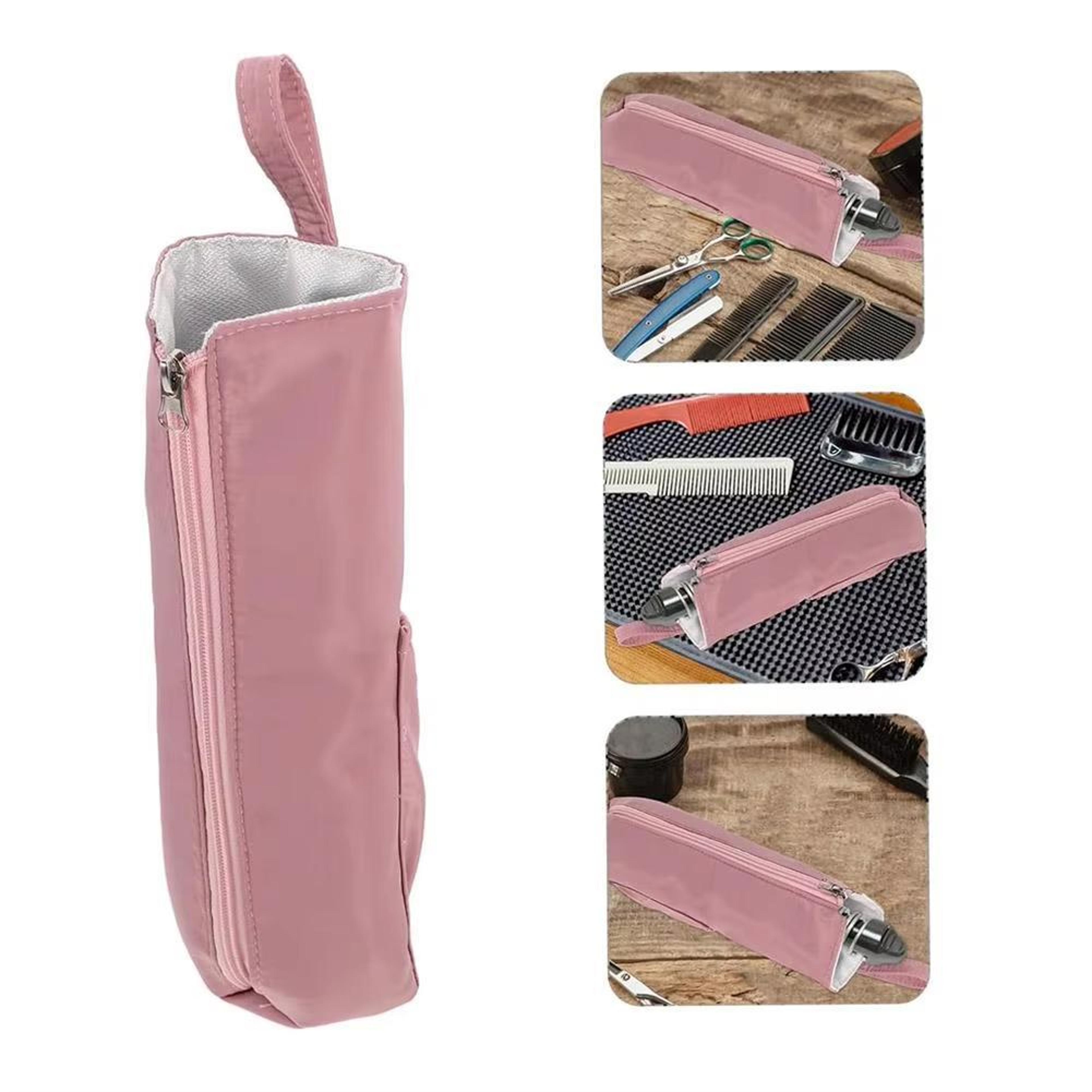 heat resistant curling iron storage bag portable hair tool travel case with hanging loop