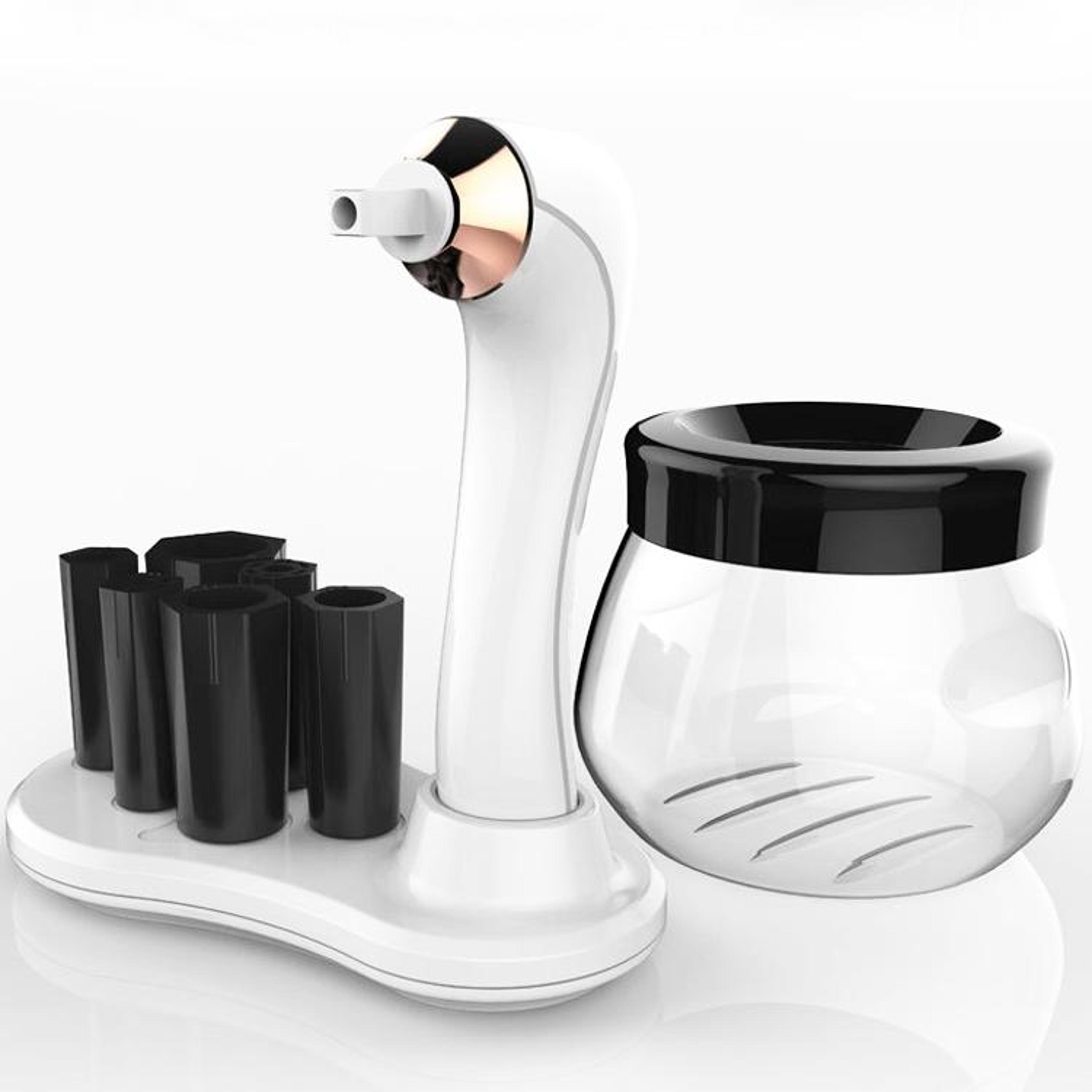 usb rechargeable makeup brush cleaner automatic brush cleaning machine with fast drying base