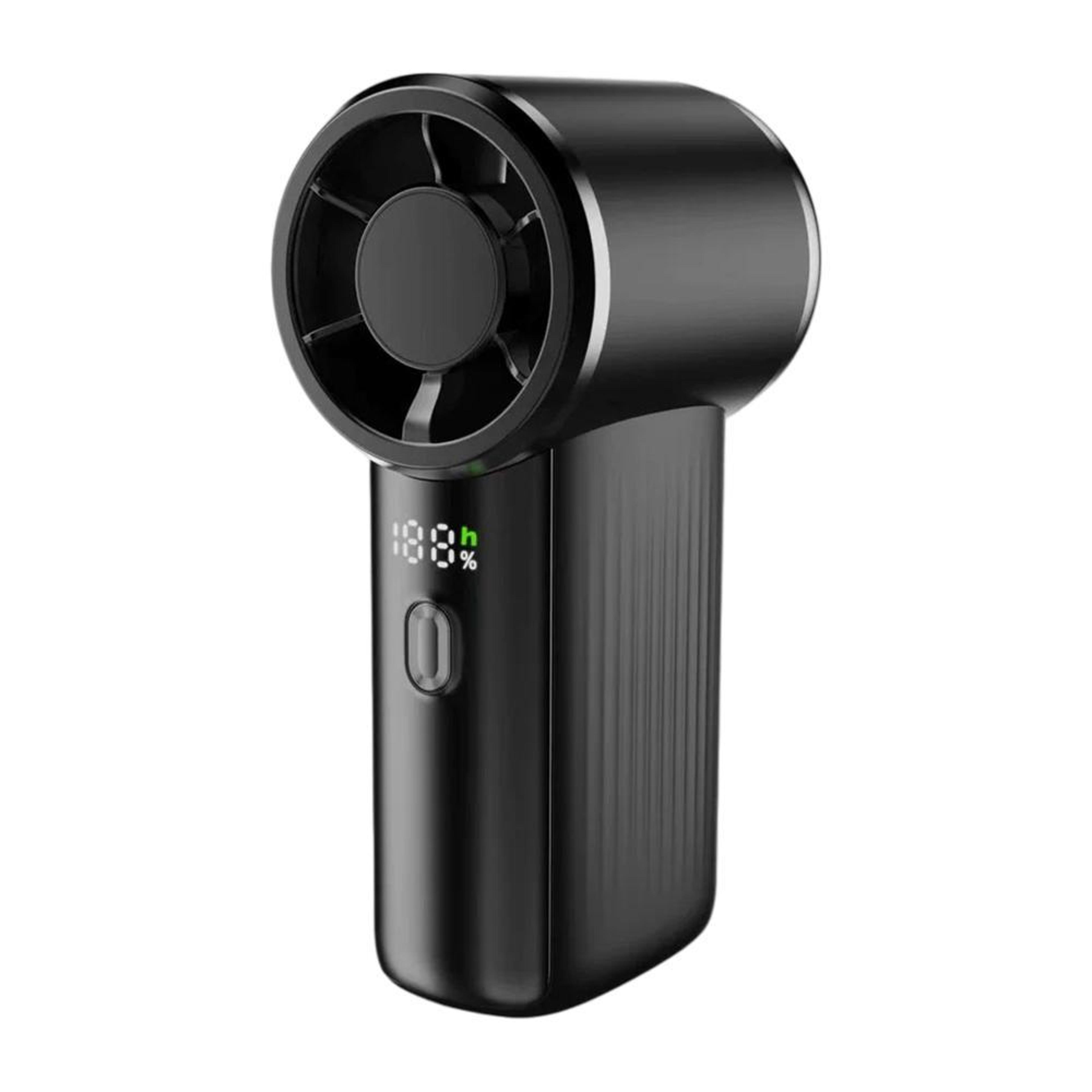 f9 handheld mini fan turbo fan with digital display usb type c rechargeable portable cooling fan