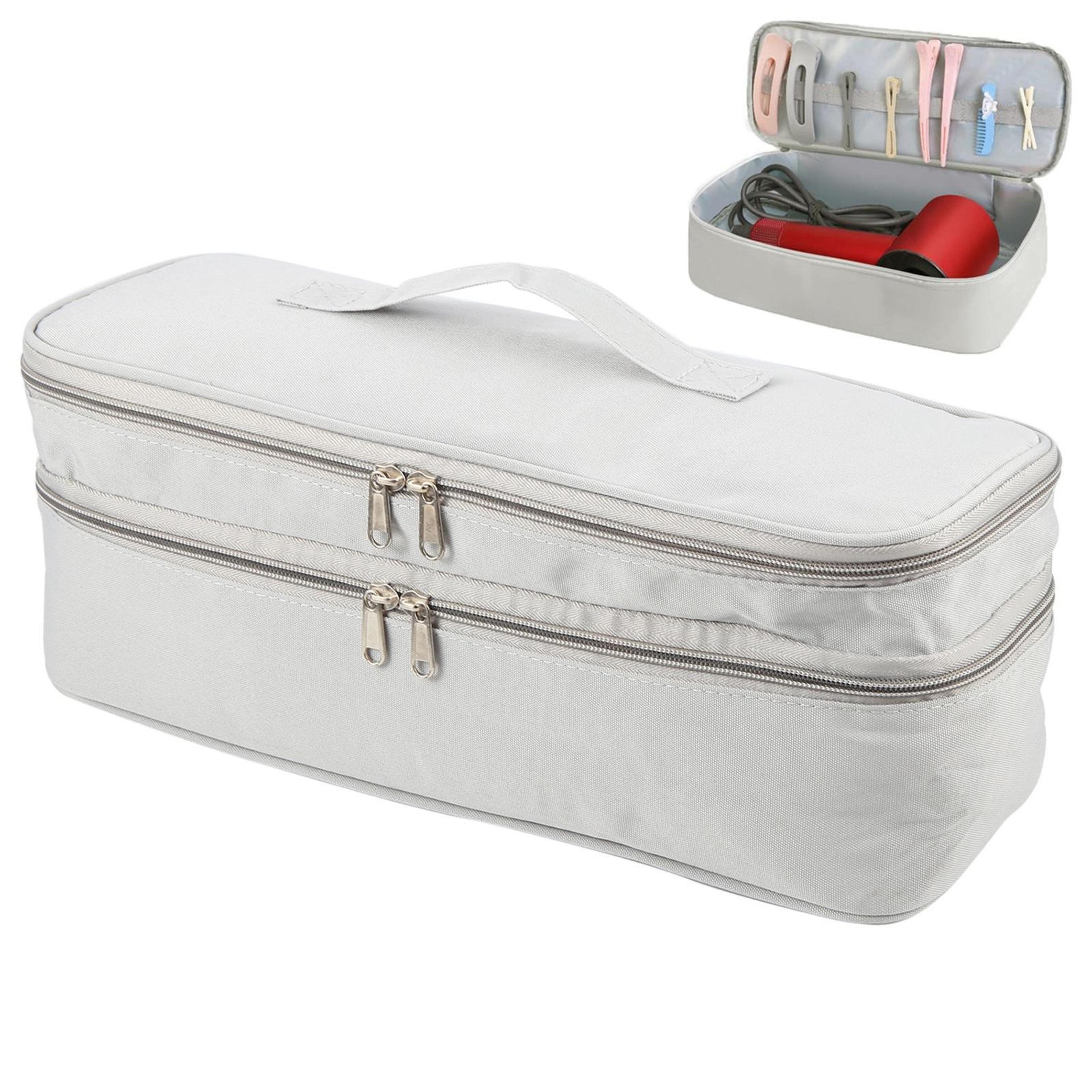 waterproof cosmetic bag travel makeup organizer dual layer nylon toiletry bag