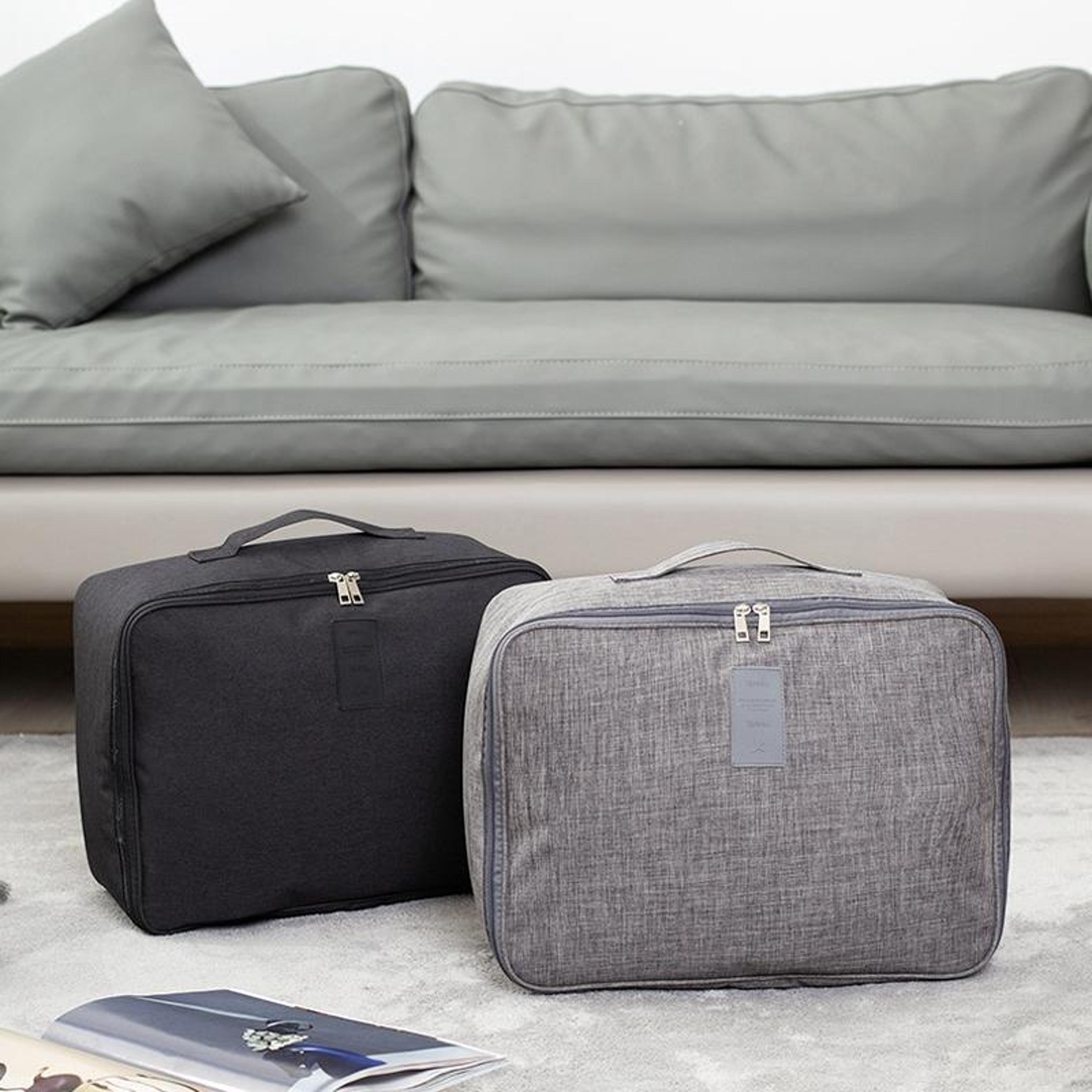 large capacity travel duffel bag with trolley sleeve oxford carry on luggage storage bag