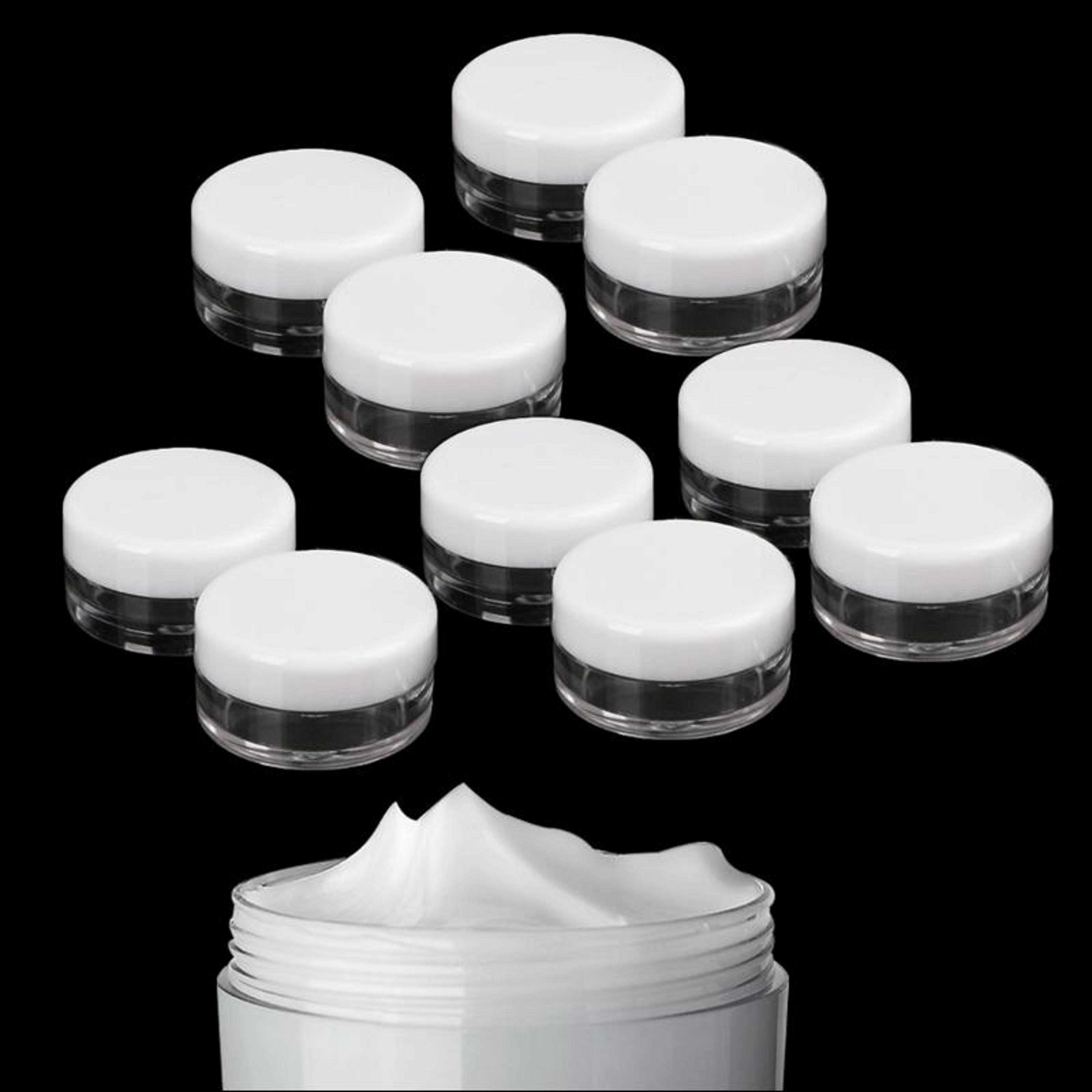 10 pcs mini cosmetic jars 5ml refillable cream jars travel sample containers with lids
