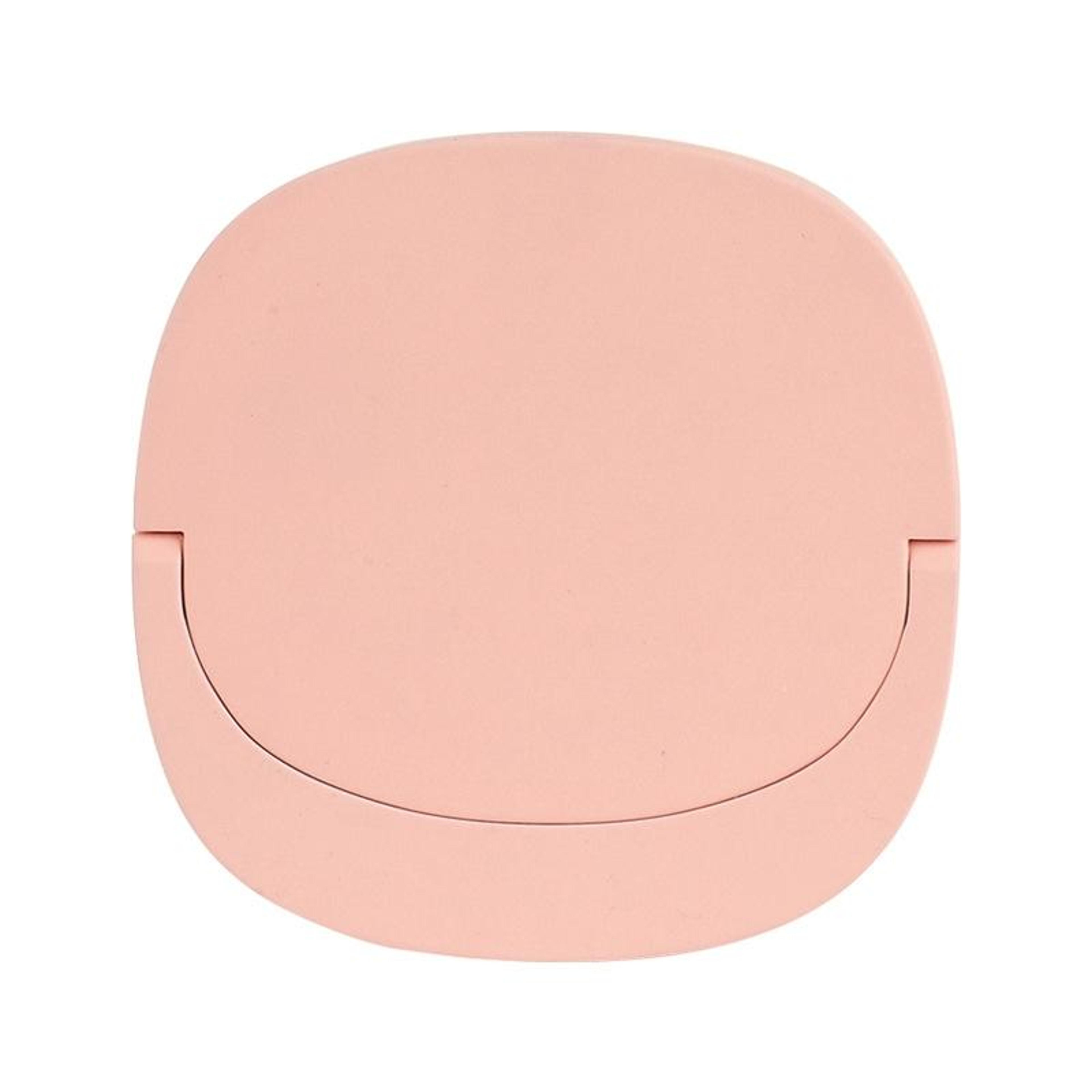 portable led makeup mirror with storage rechargeable travel makeup mirror and fill light