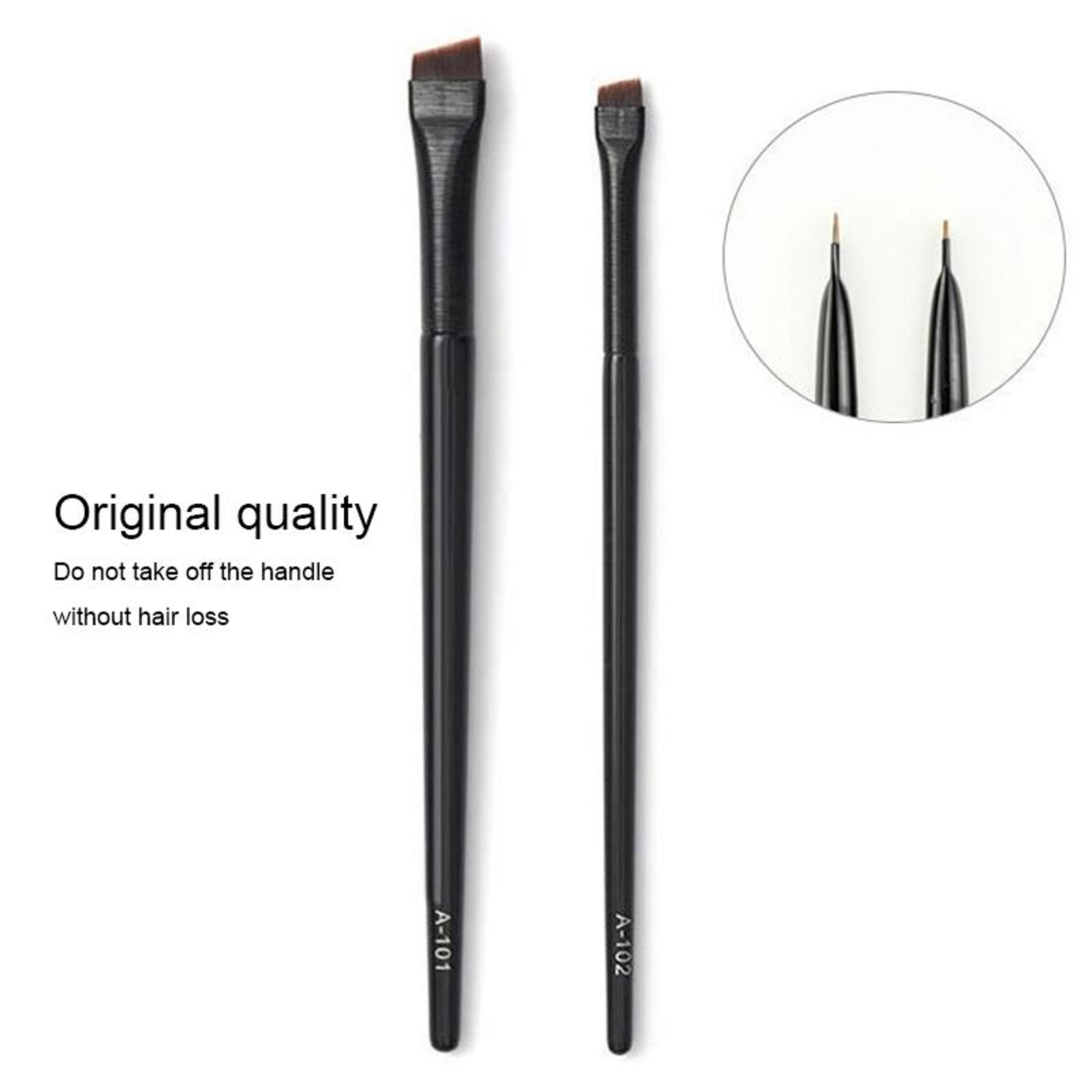 ultra thin eyeliner brush angled eyebrow brush set for precision makeup