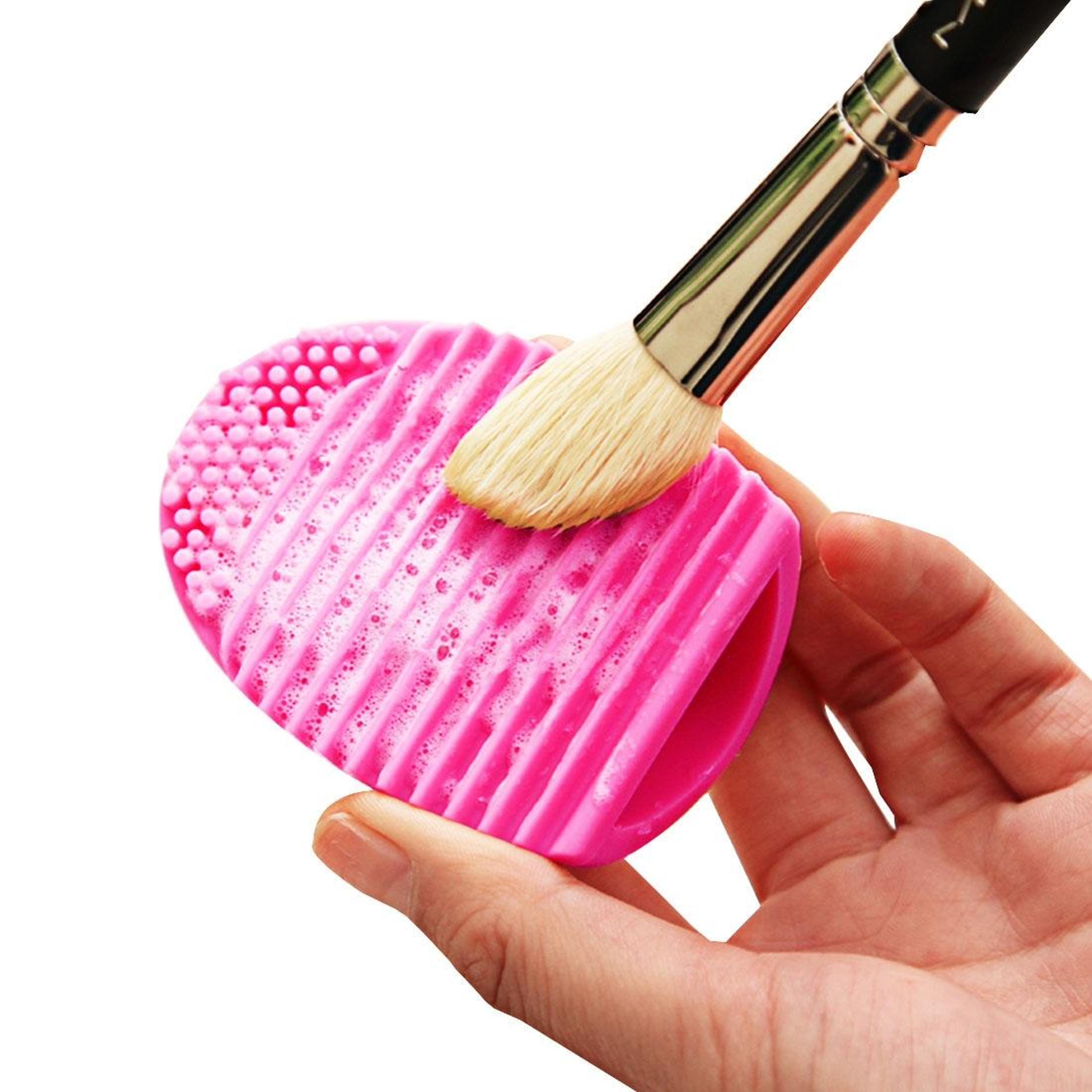 silicone makeup brush cleaner scrubber pad cosmetic brush washing tool for deep cleaning