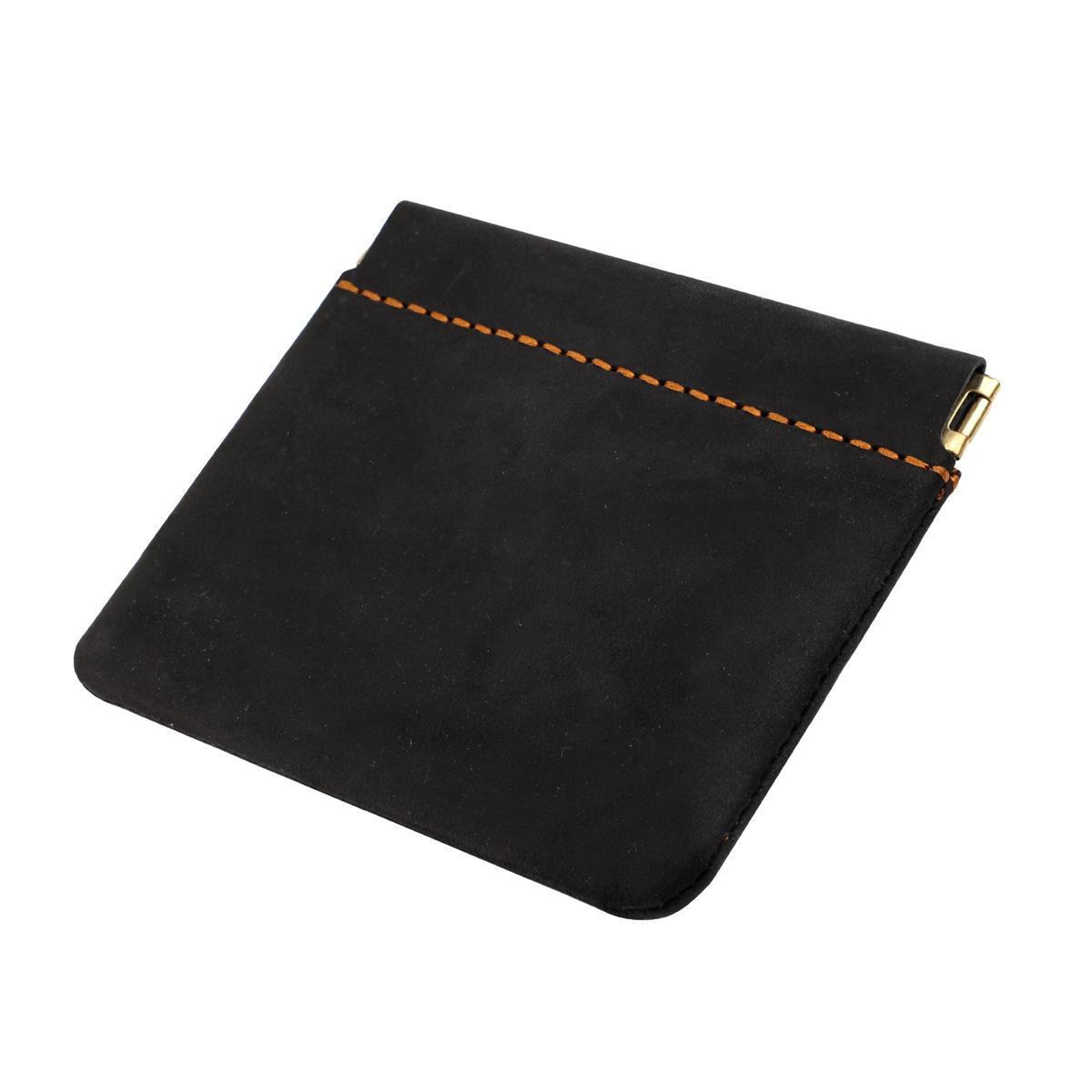 vintage genuine leather coin purse crazy horse leather wallet compact card holder key pouch