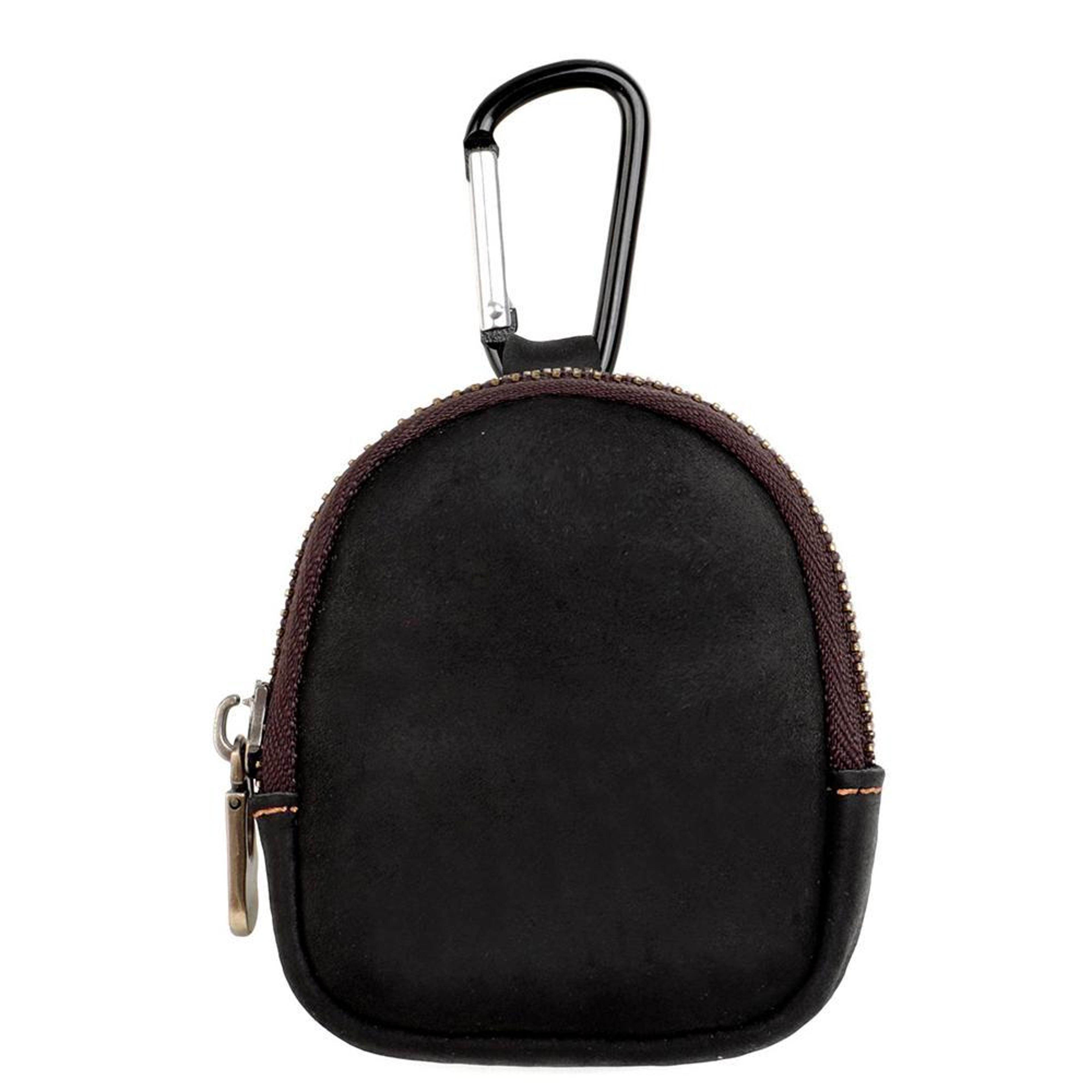 genuine leather coin purse small zip pouch mini key holder wallet