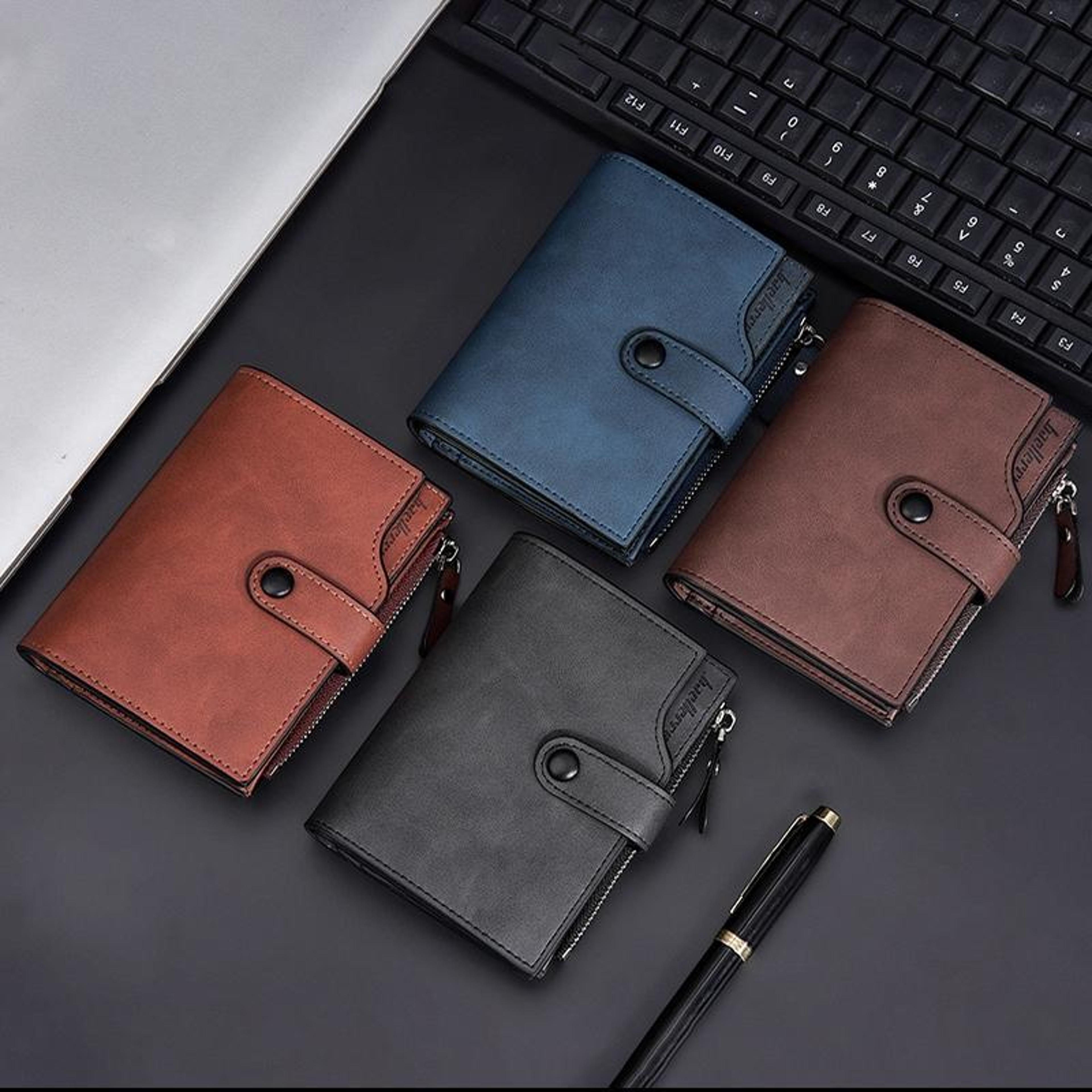 rfid wallet compact trifold wallet with zipper coin purse and card holder