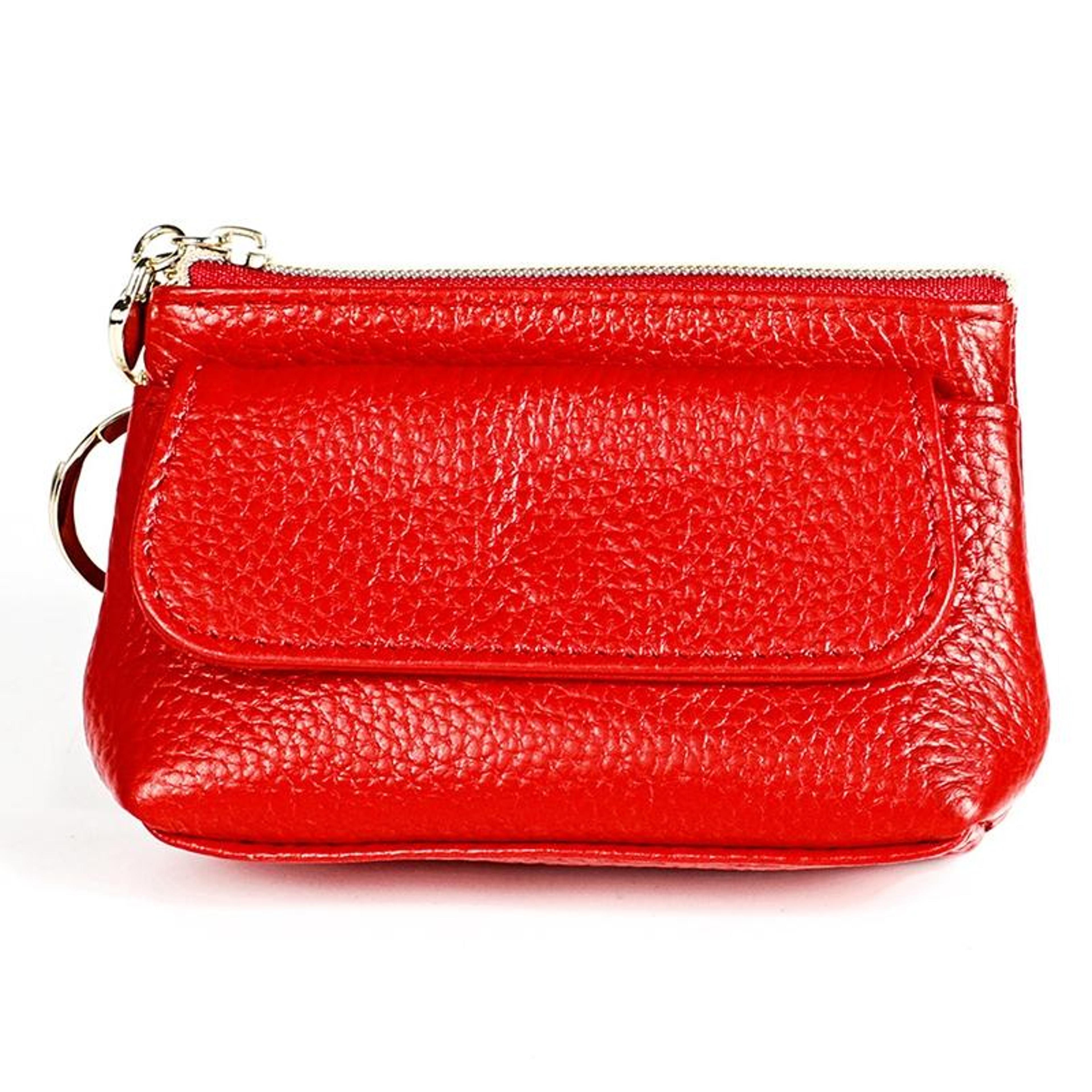 genuine leather wallet for women compact zipper card coin purse small ladies wallet