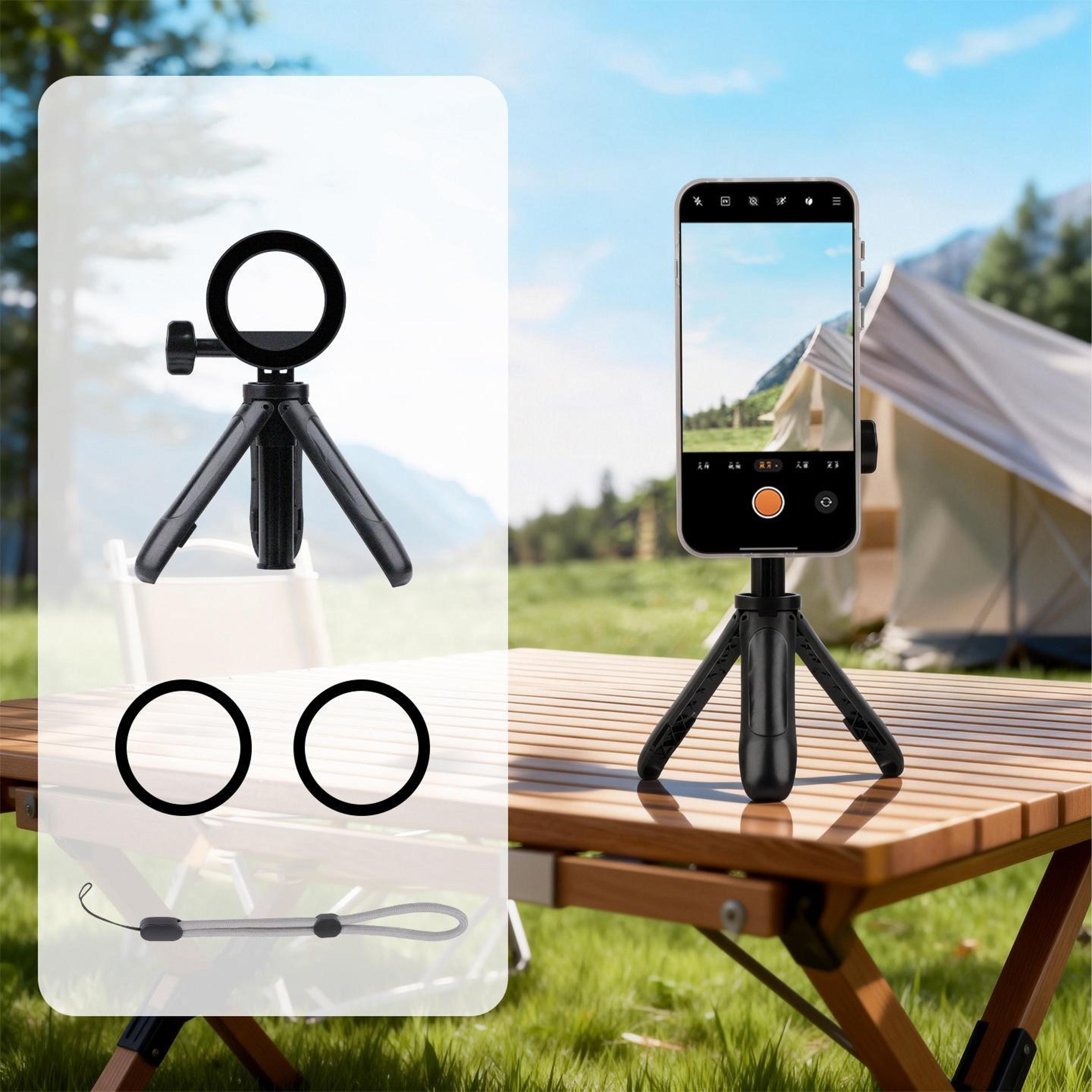 magnetic phone tripod selfie stick extendable magsafe phone holder for travel vlogging and video calls