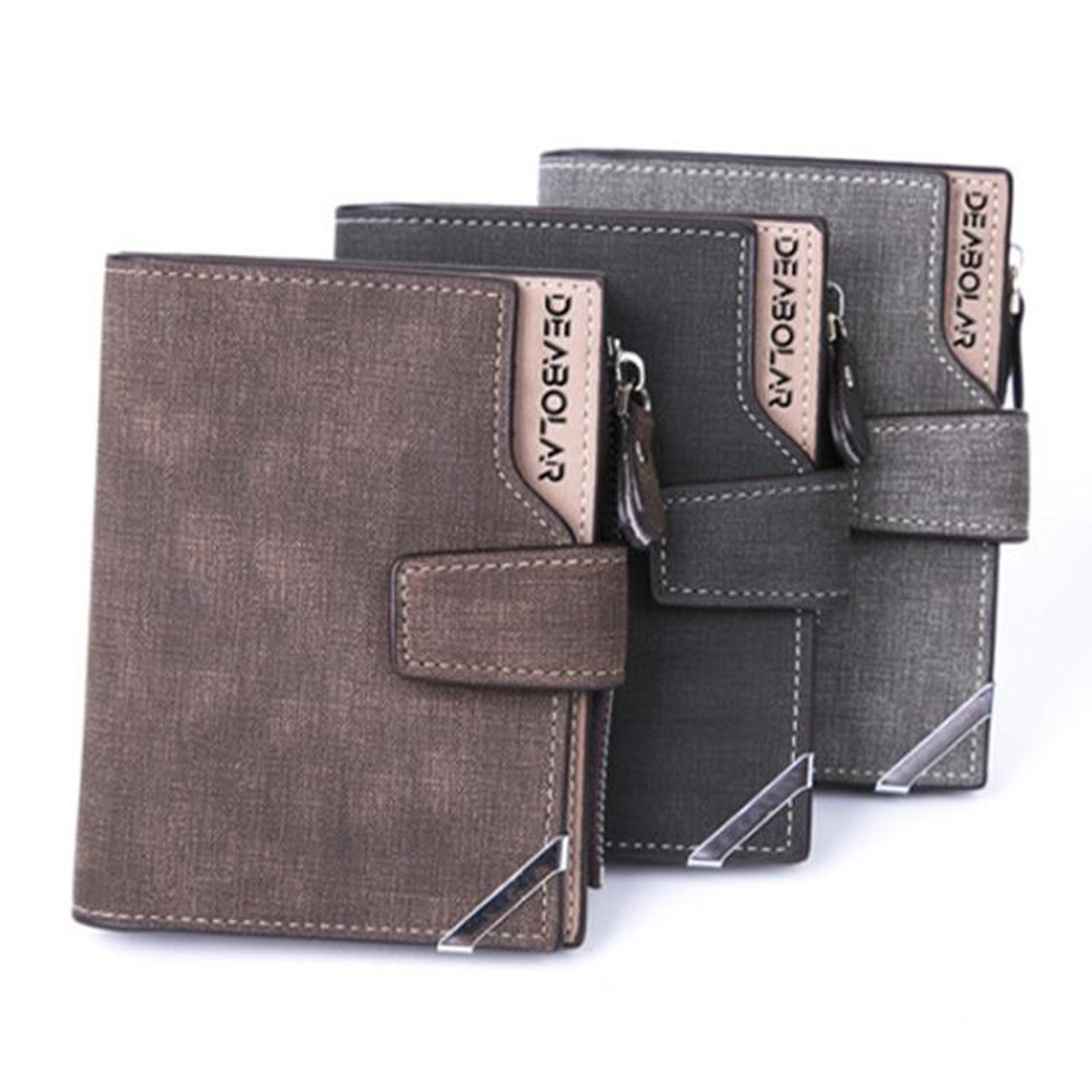 retro canvas pattern long wallet rfid style multi card wallet with zipper coin pocket