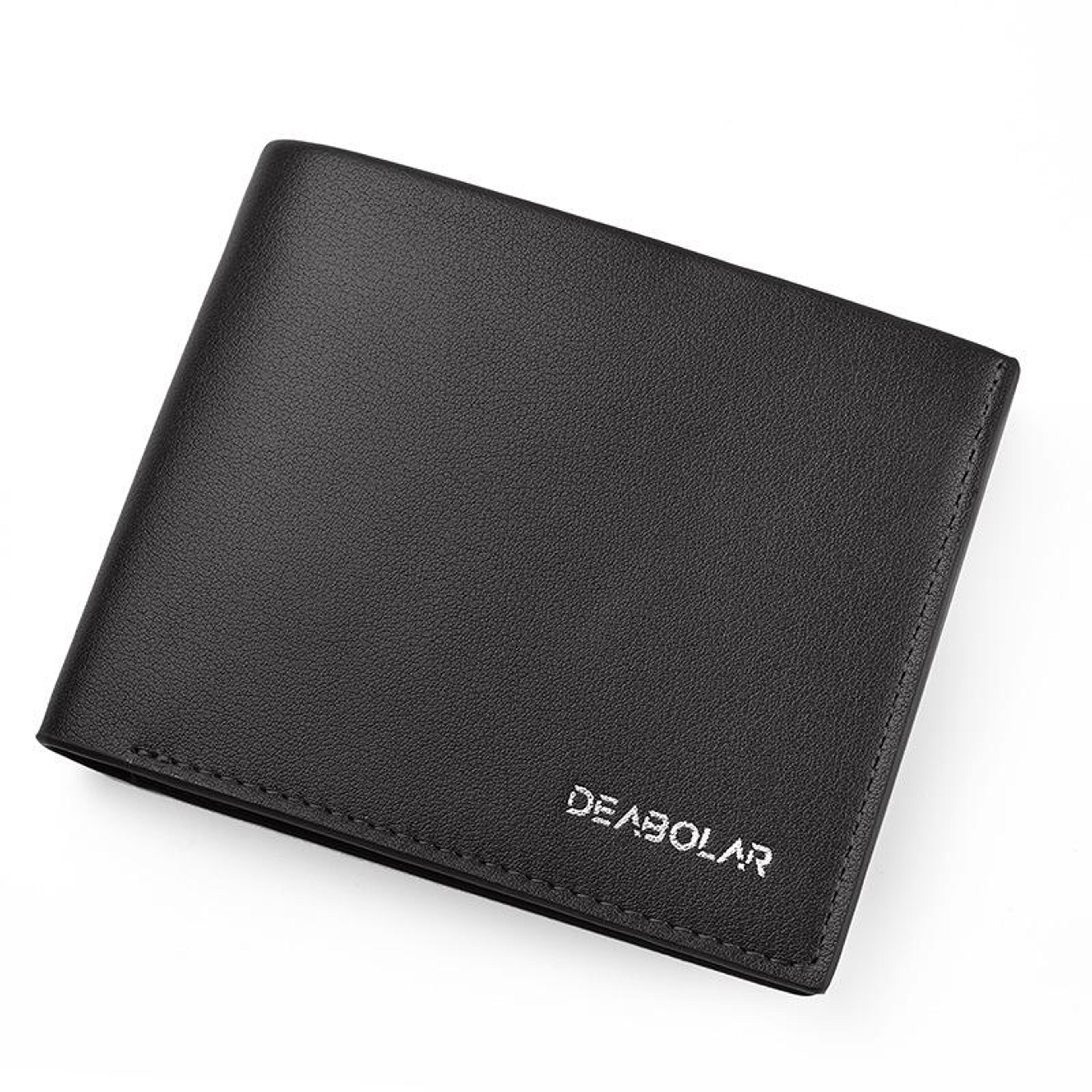 large capacity mens bifold wallet pu leather card holder wallet with multi card slots