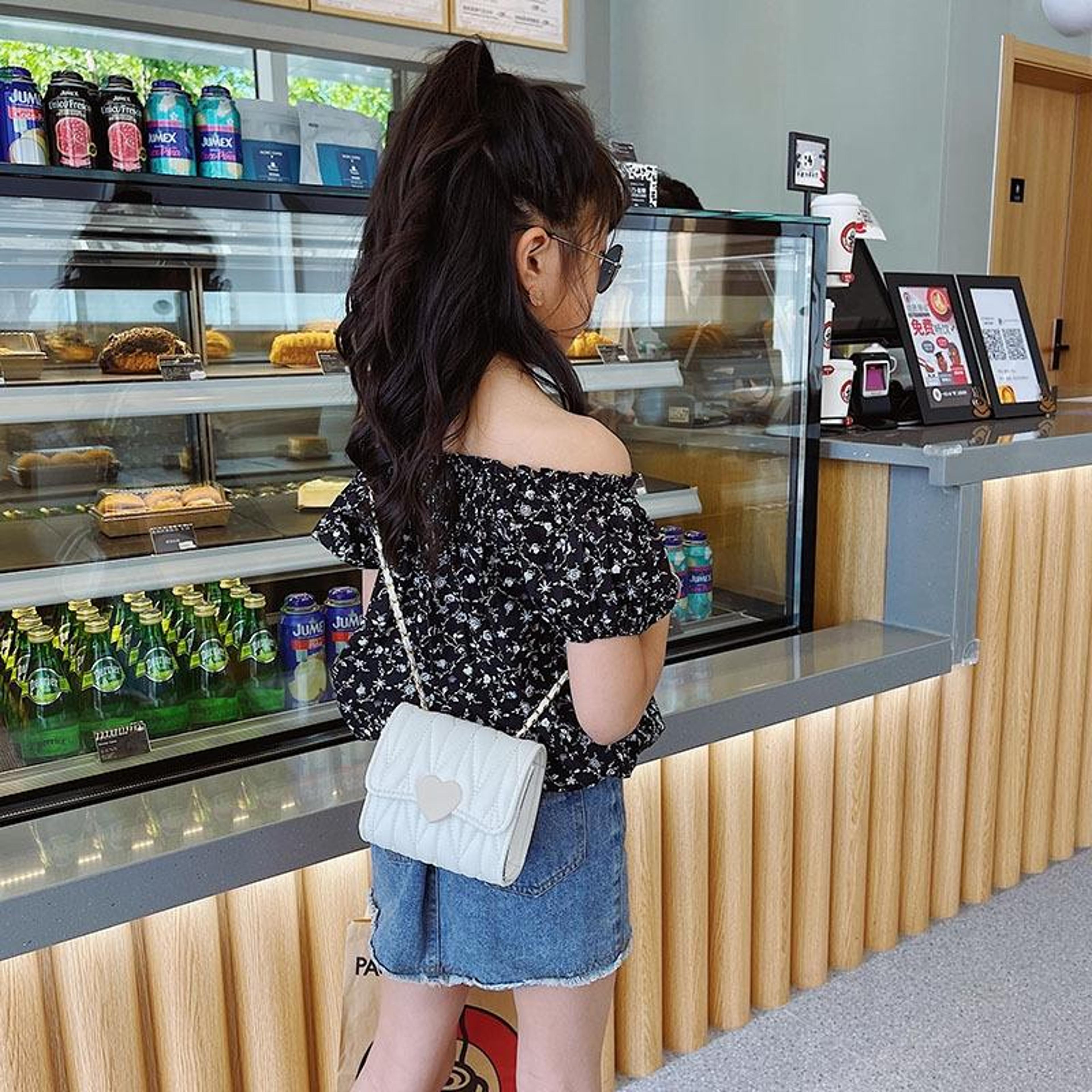 little girl crossbody purse cute kids princess shoulder bag