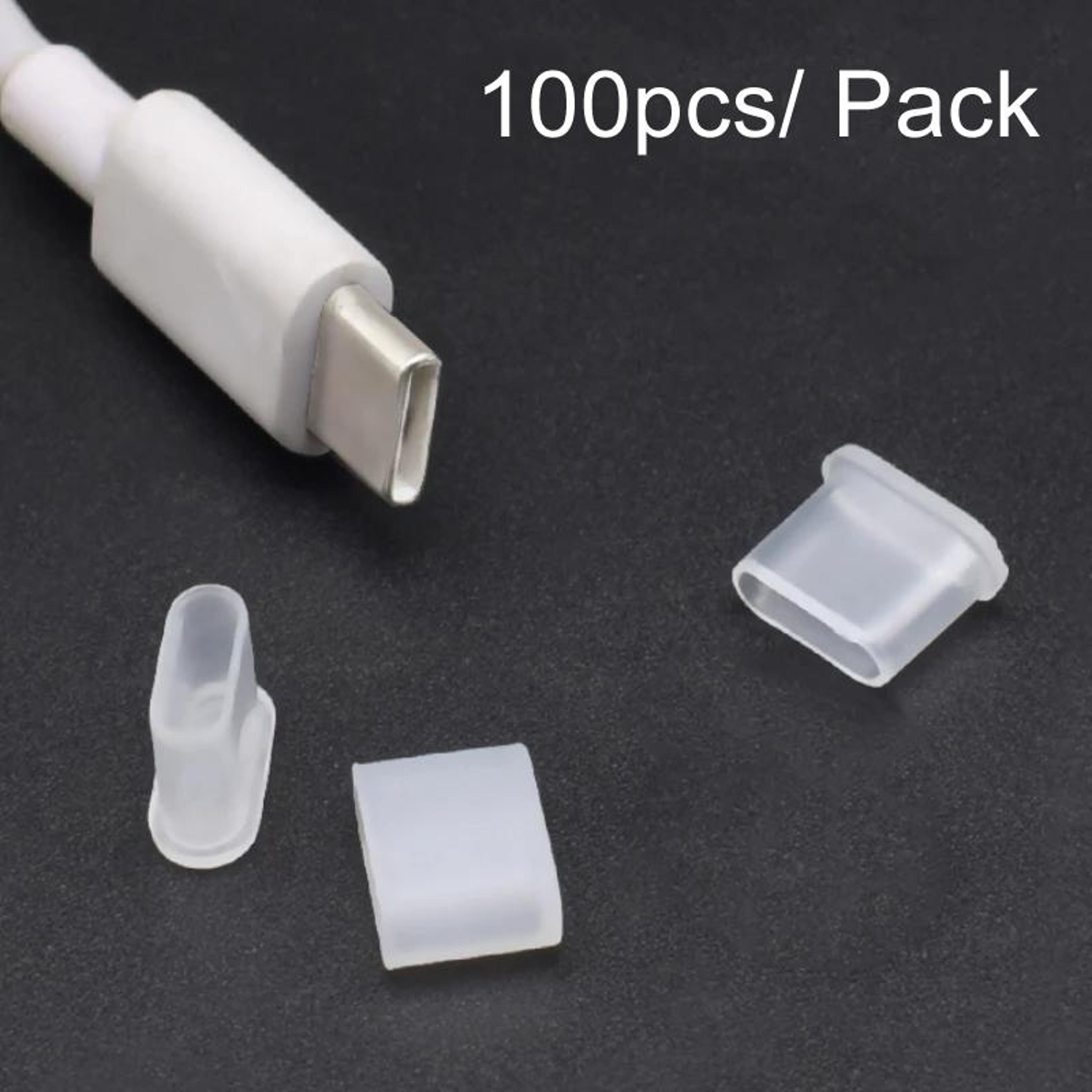 100 pcs silicone type c dust cap and usb c plug protector covers